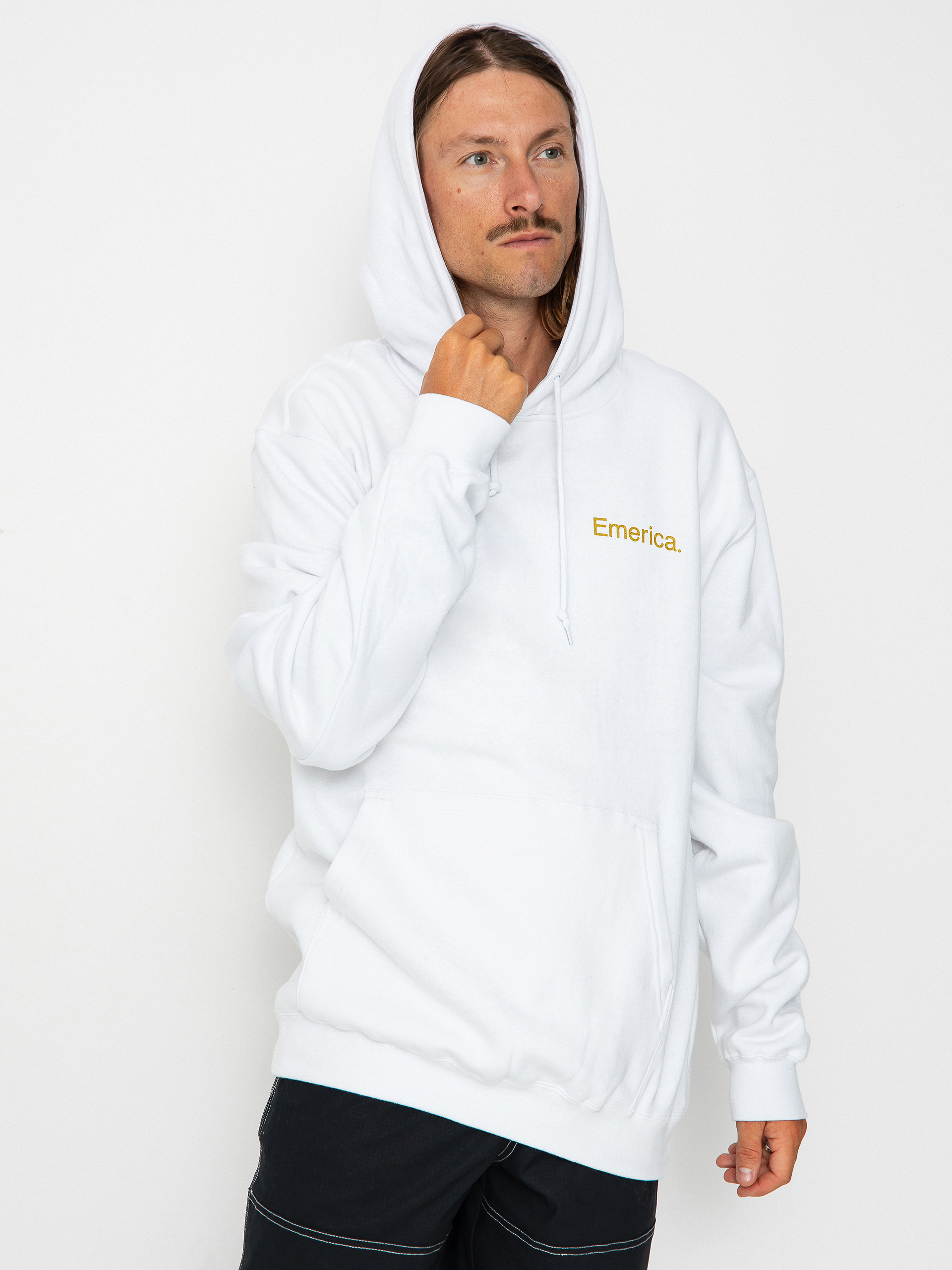 Hanorac cu glugă Emerica This Is Skateboarding HD (white)