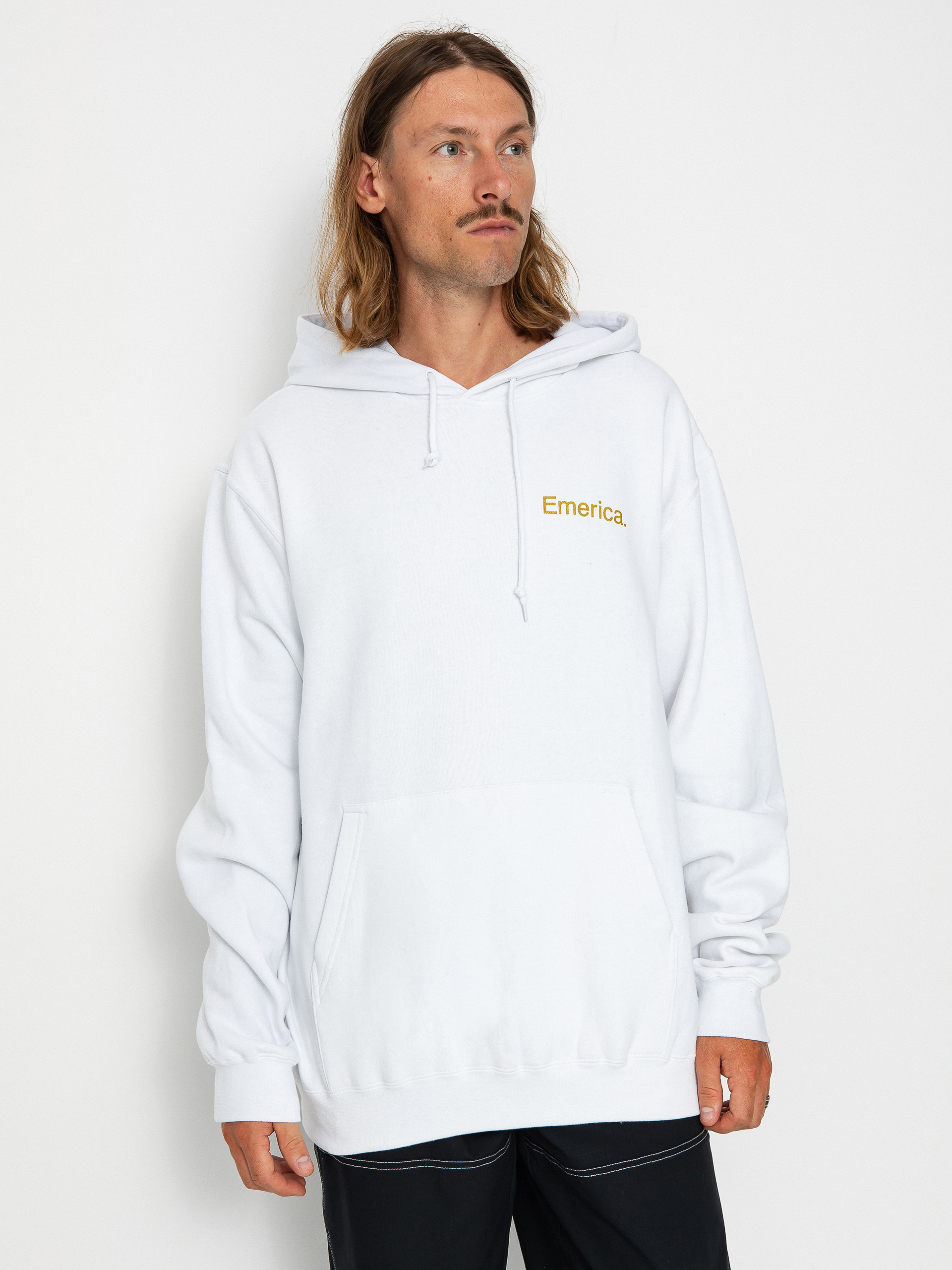 Hanorac cu glugă Emerica This Is Skateboarding HD (white)