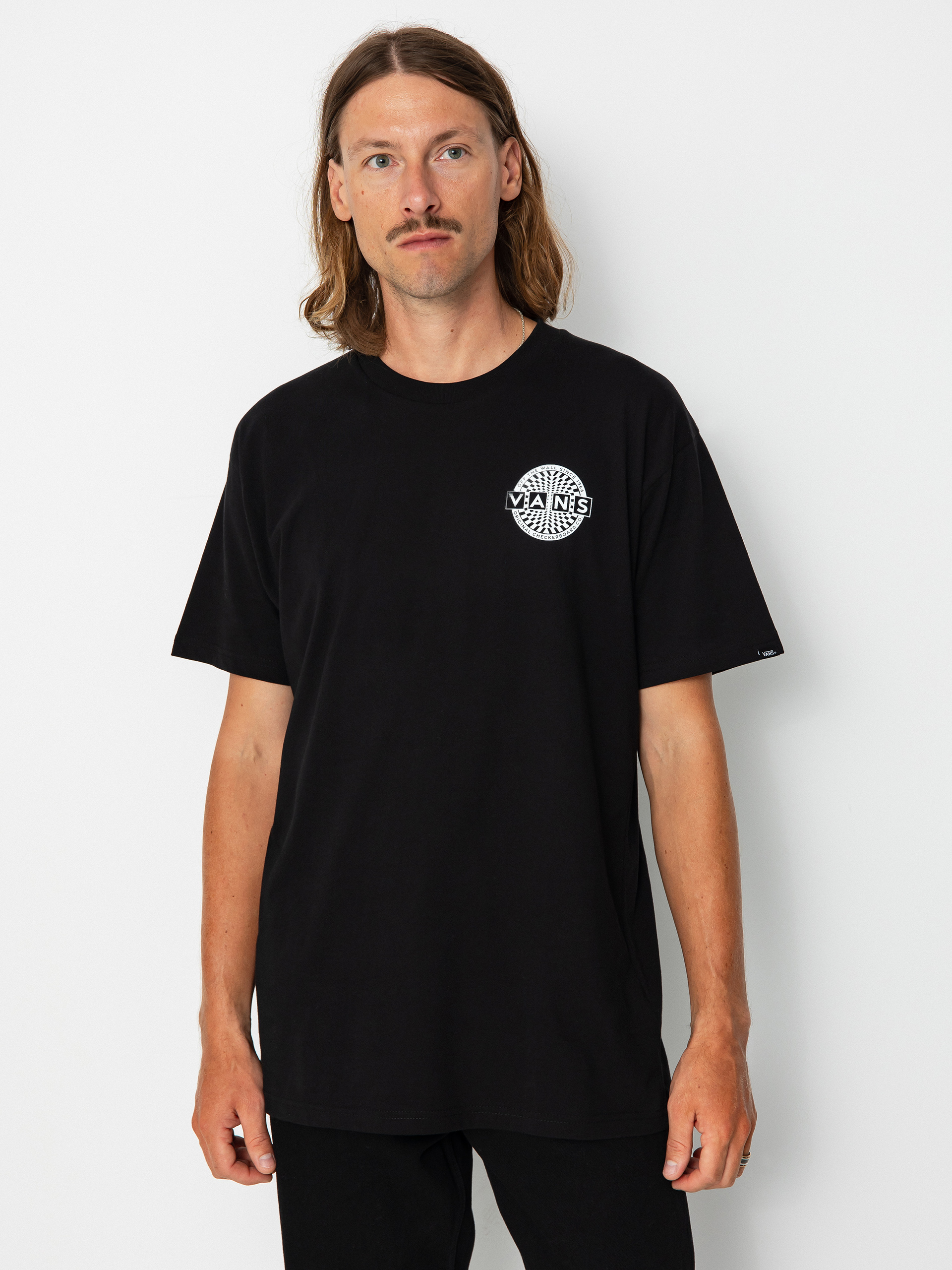 Tricou Vans Warped Checkerboard Logo (black)