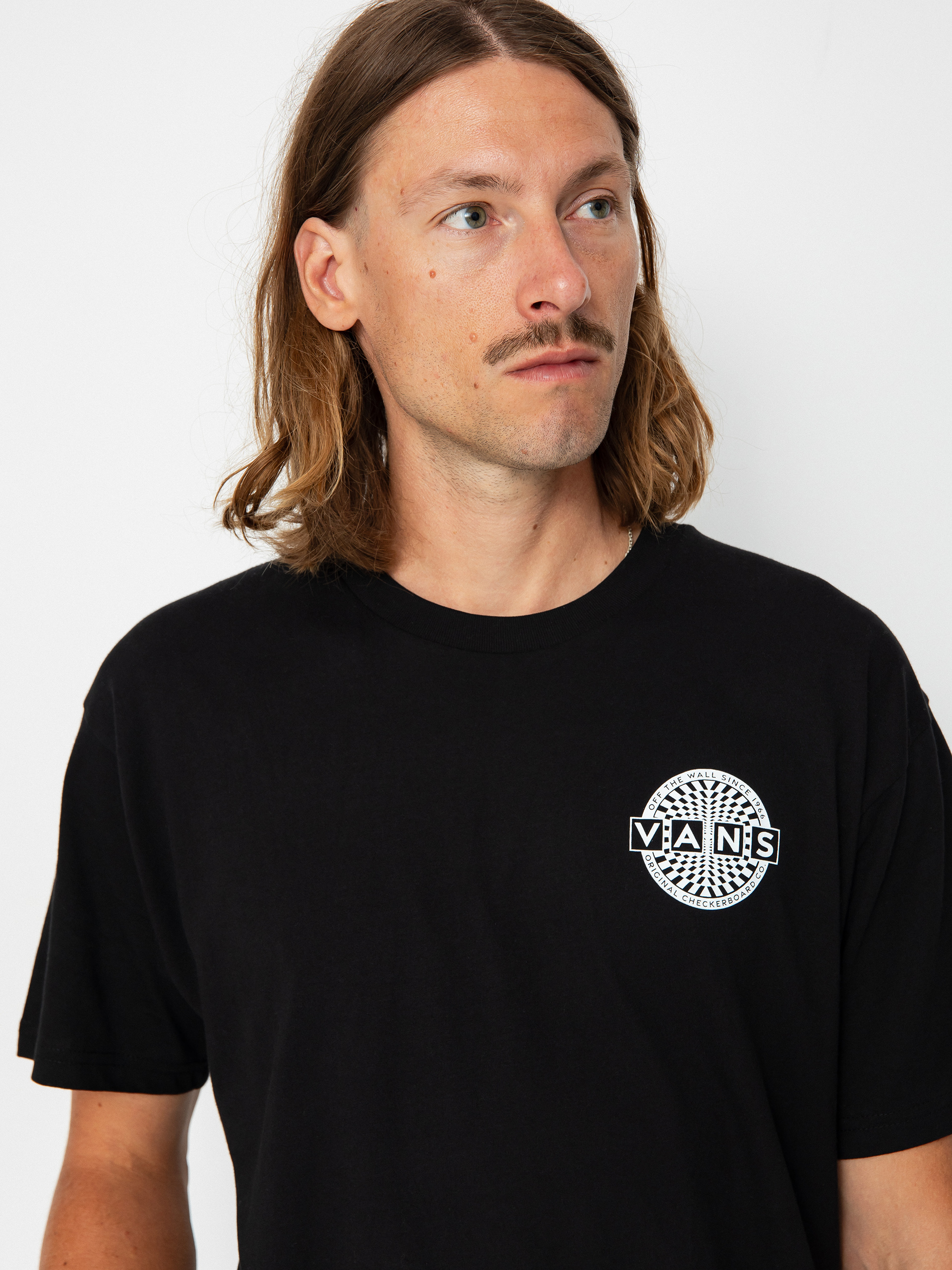 Tricou Vans Warped Checkerboard Logo (black)