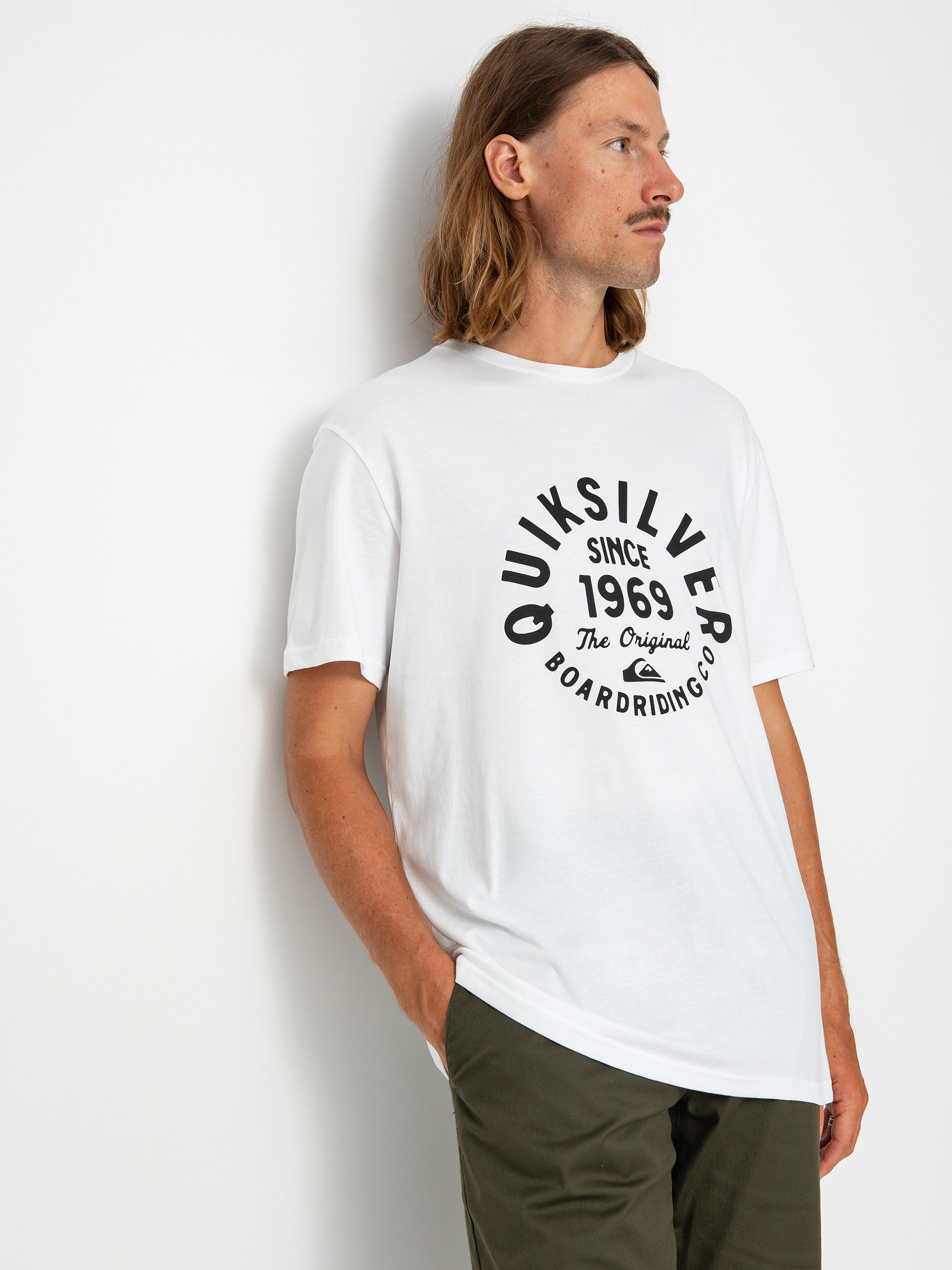 Tricou Quiksilver Circled Script Front (white)
