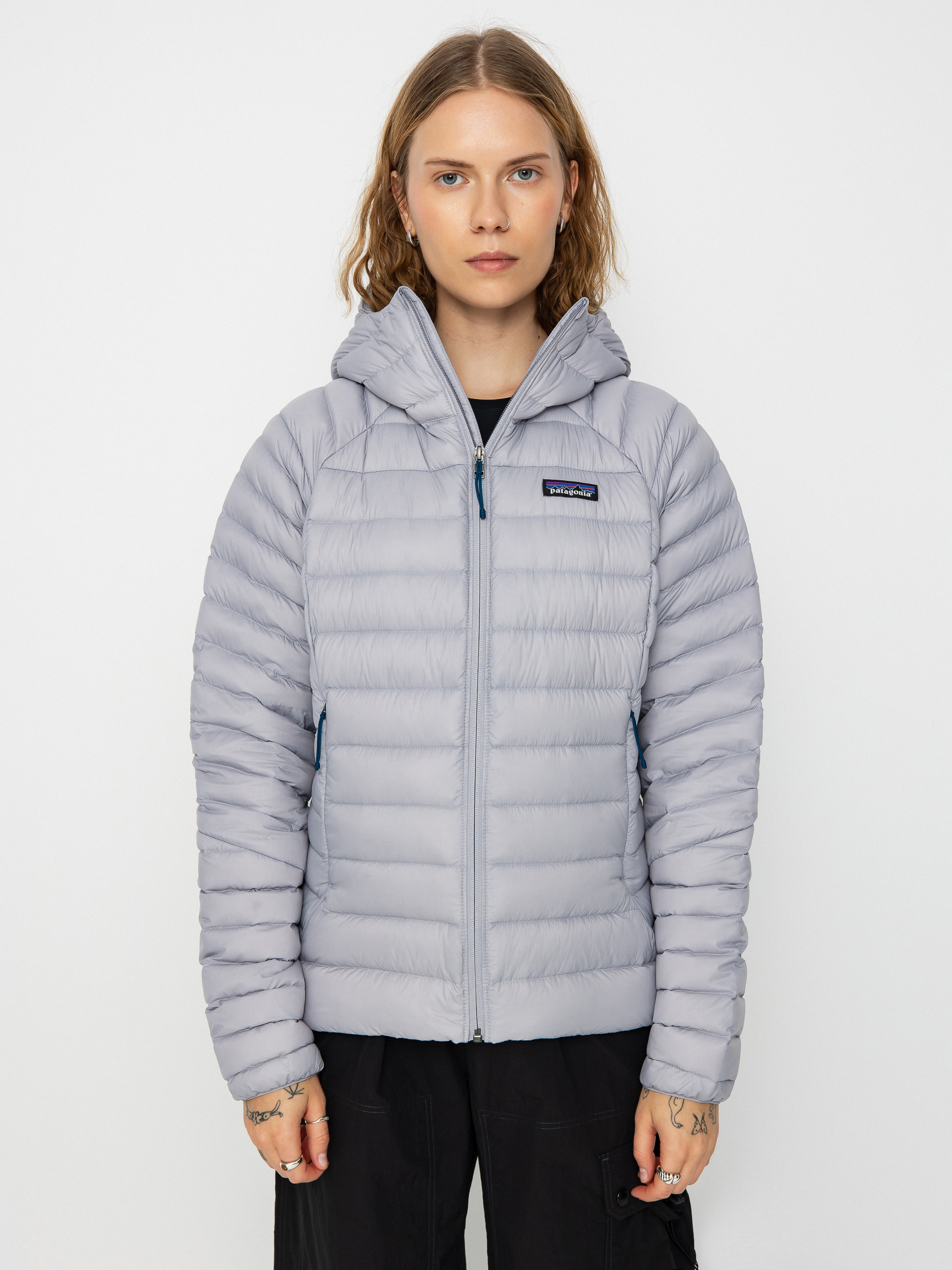 Geacă Patagonia Down Sweater Hoody Wmn (herring grey)