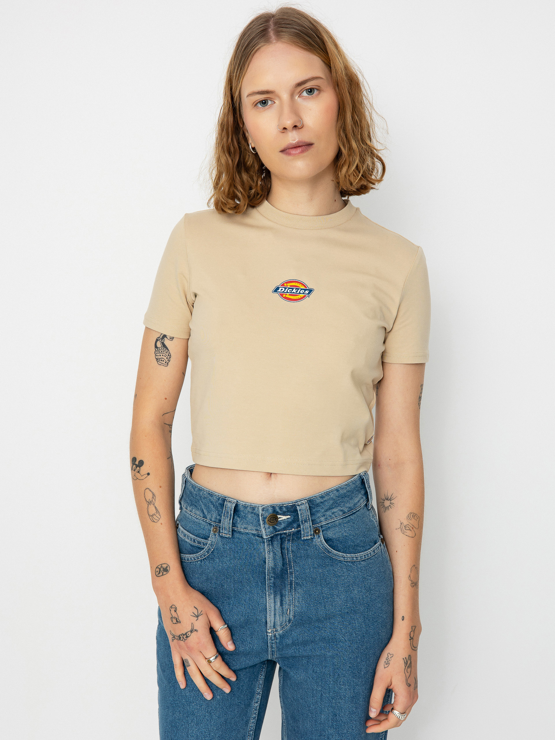 Tricou Dickies Maple Valley Wmn (irish cream)