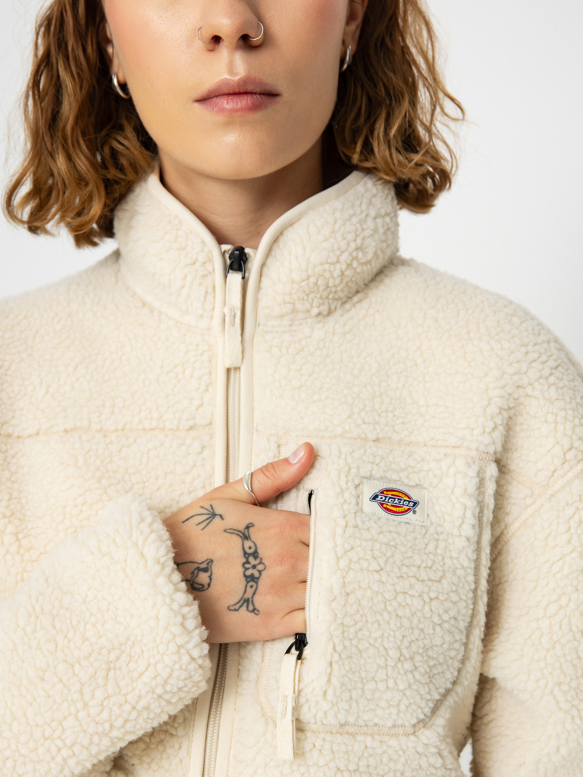 Pentru femei Hanorac din fleece Dickies Mount Hope (whitecap gray)