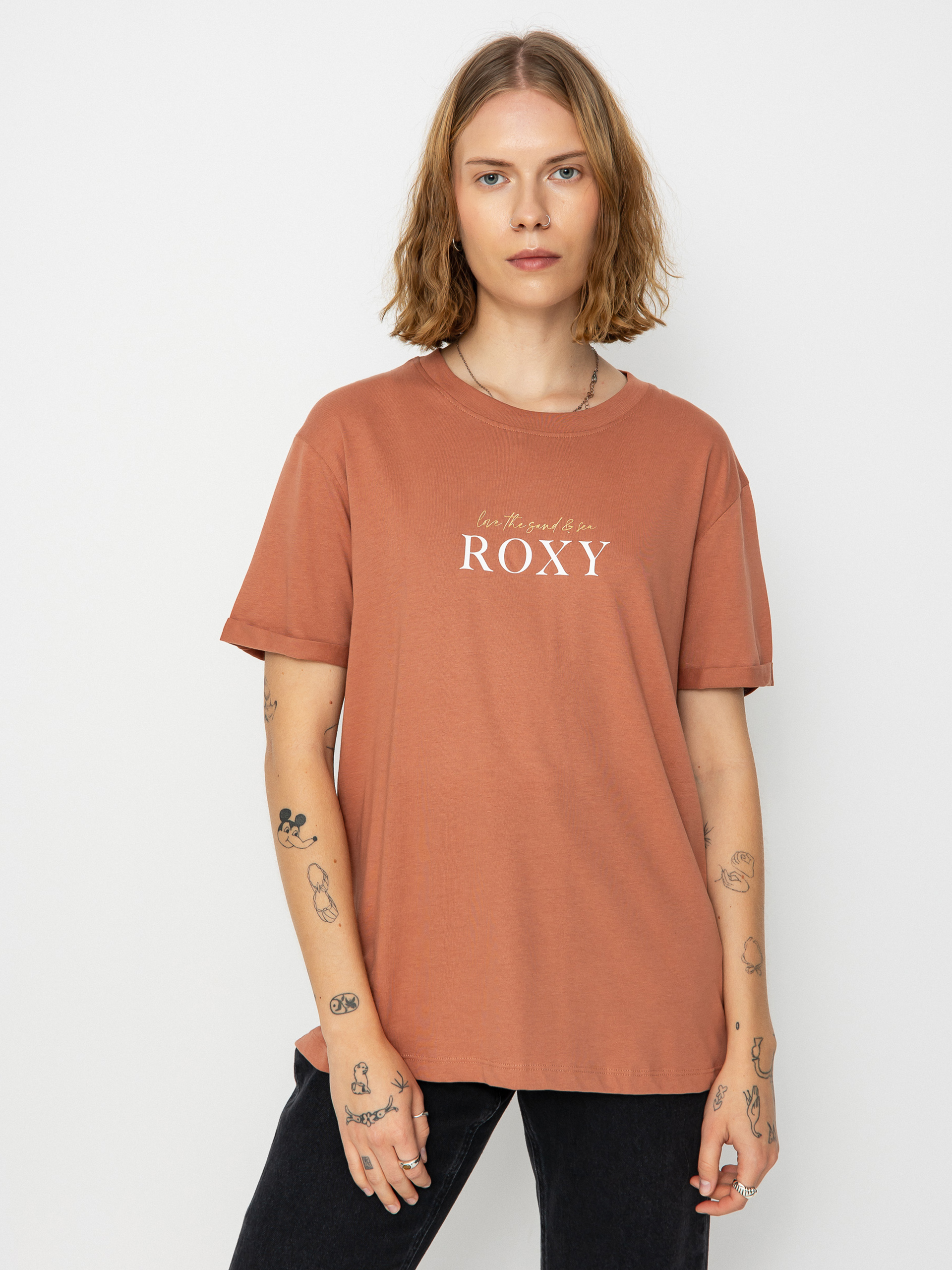 Tricou Roxy Noon Ocean Wmn (cedar wood)