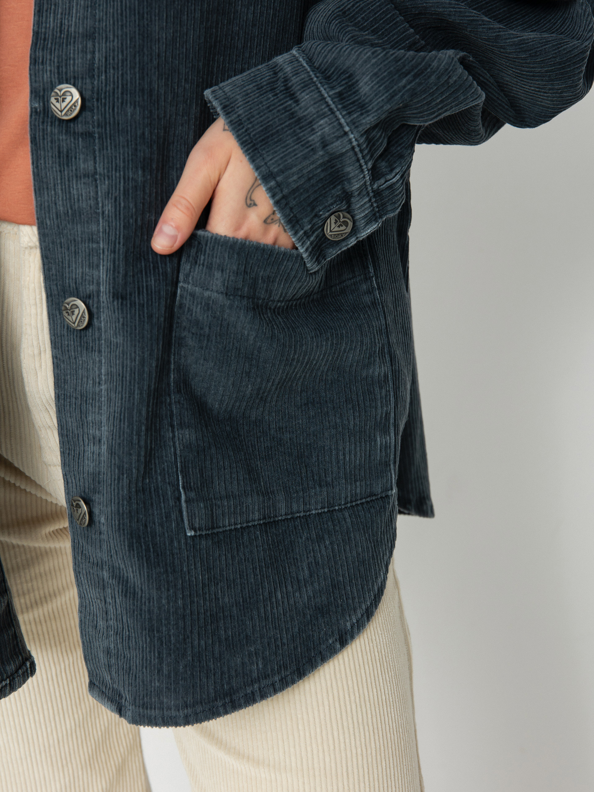 Cămașă Roxy Kick Back Washed Wmn (anthracite)