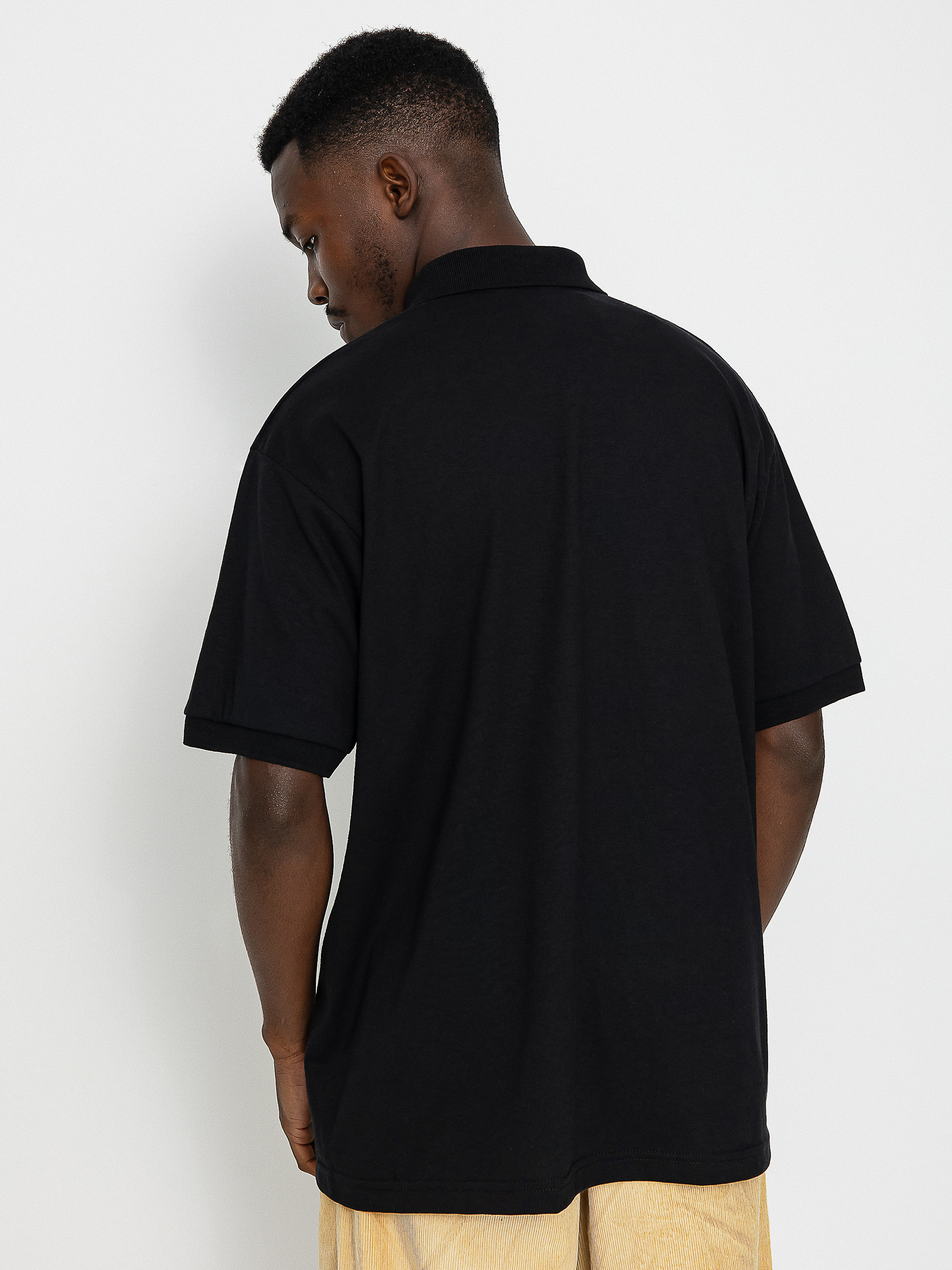 Tricou polo Thrasher Little Gonz (black)