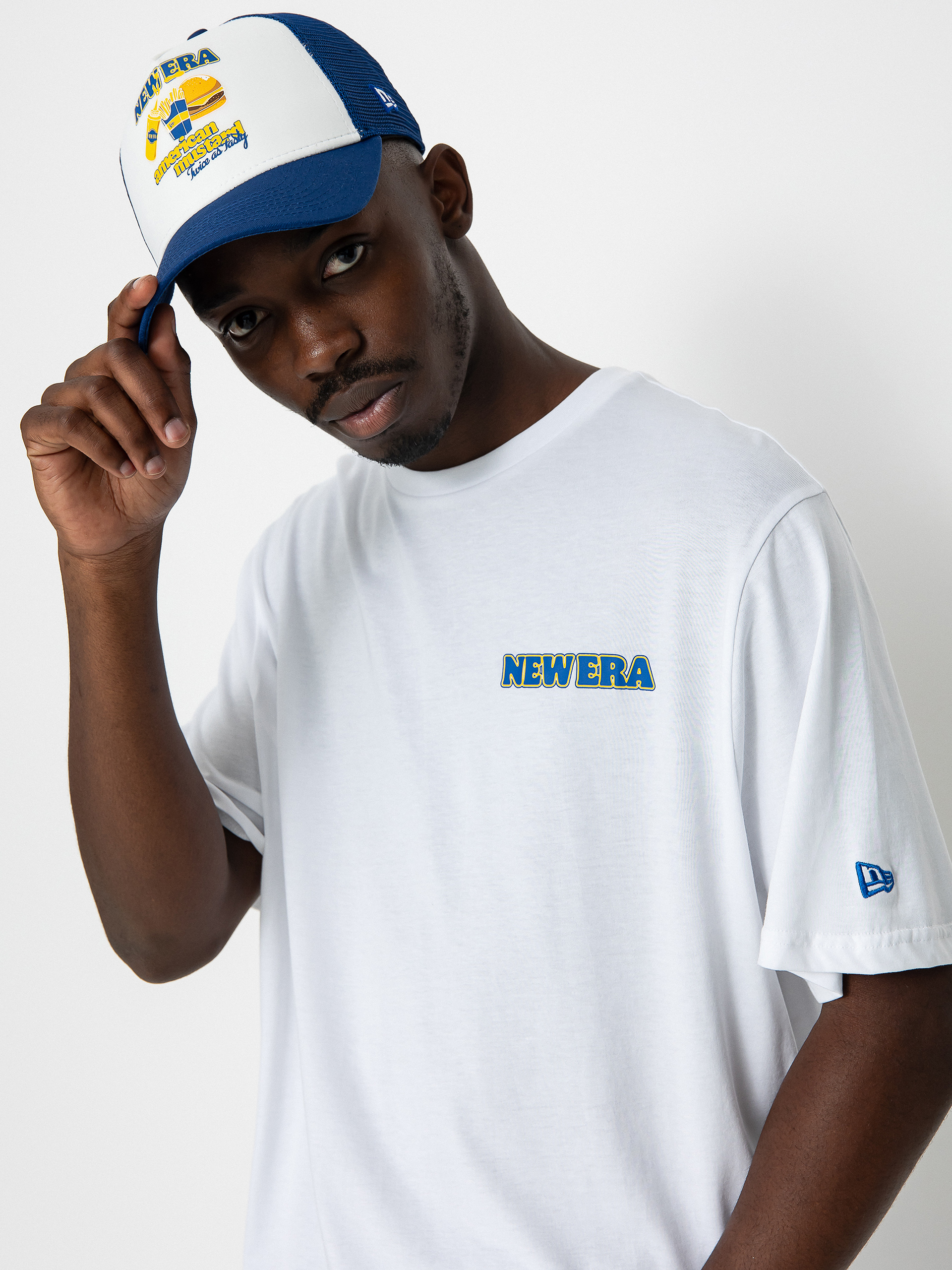 Tricou New Era Food Graphic (white/blue)