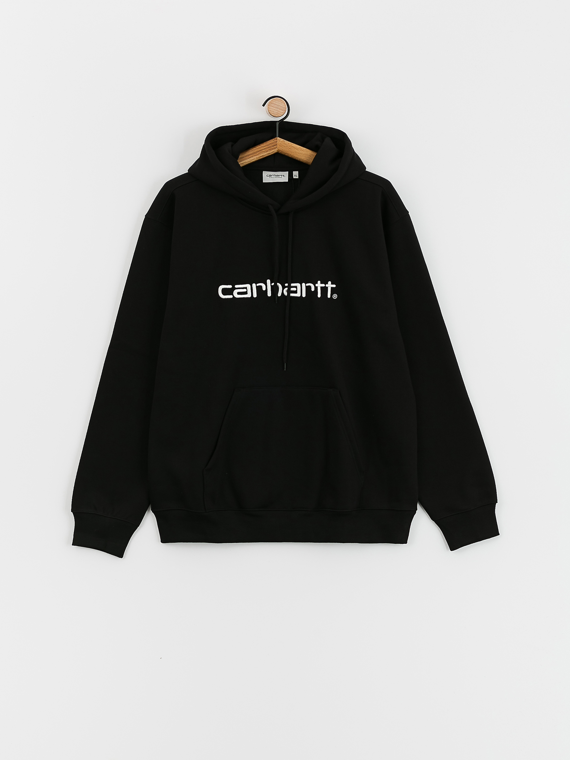 Hanorac cu glugă Carhartt WIP Carhartt HD (black/white)