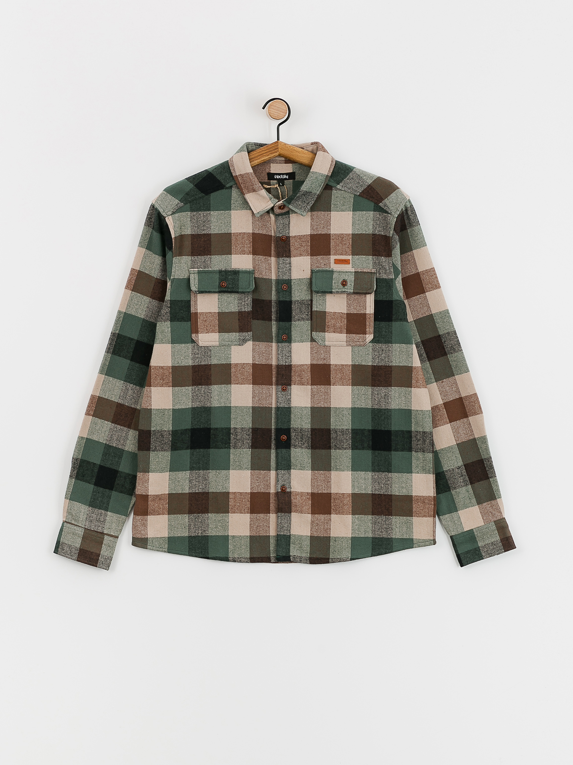 Cămașă Iriedaily Lumber Fella (jungle green)