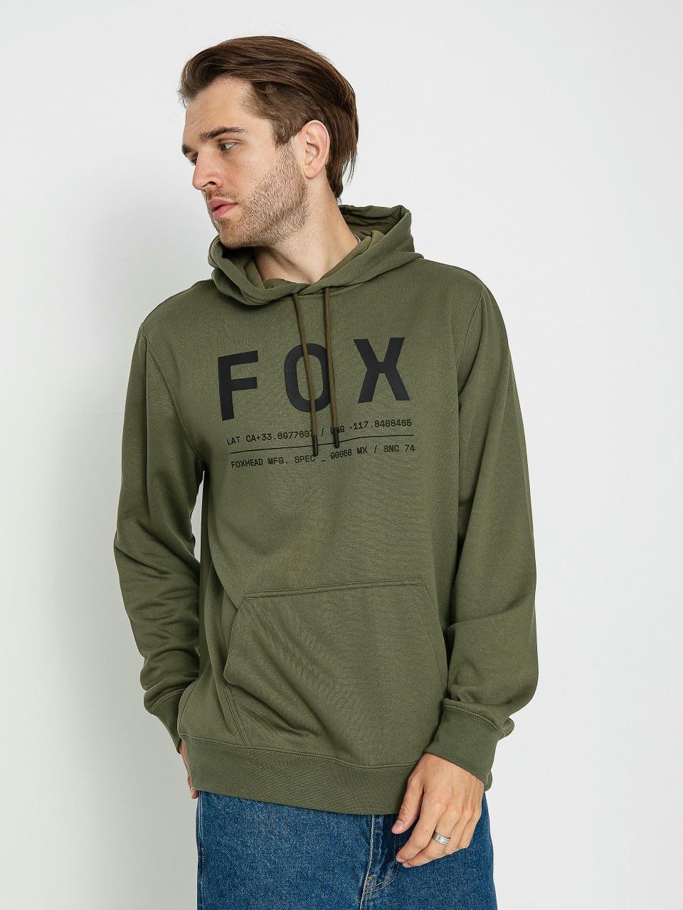 Hanorac cu glugă Fox Nontop HD (olive/green)