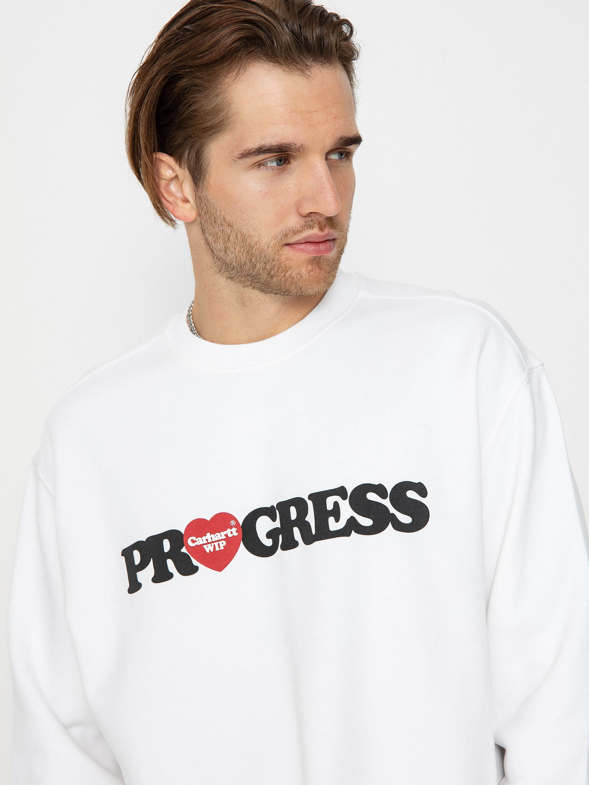 Hanorac Carhartt WIP I Heart Progress (white)