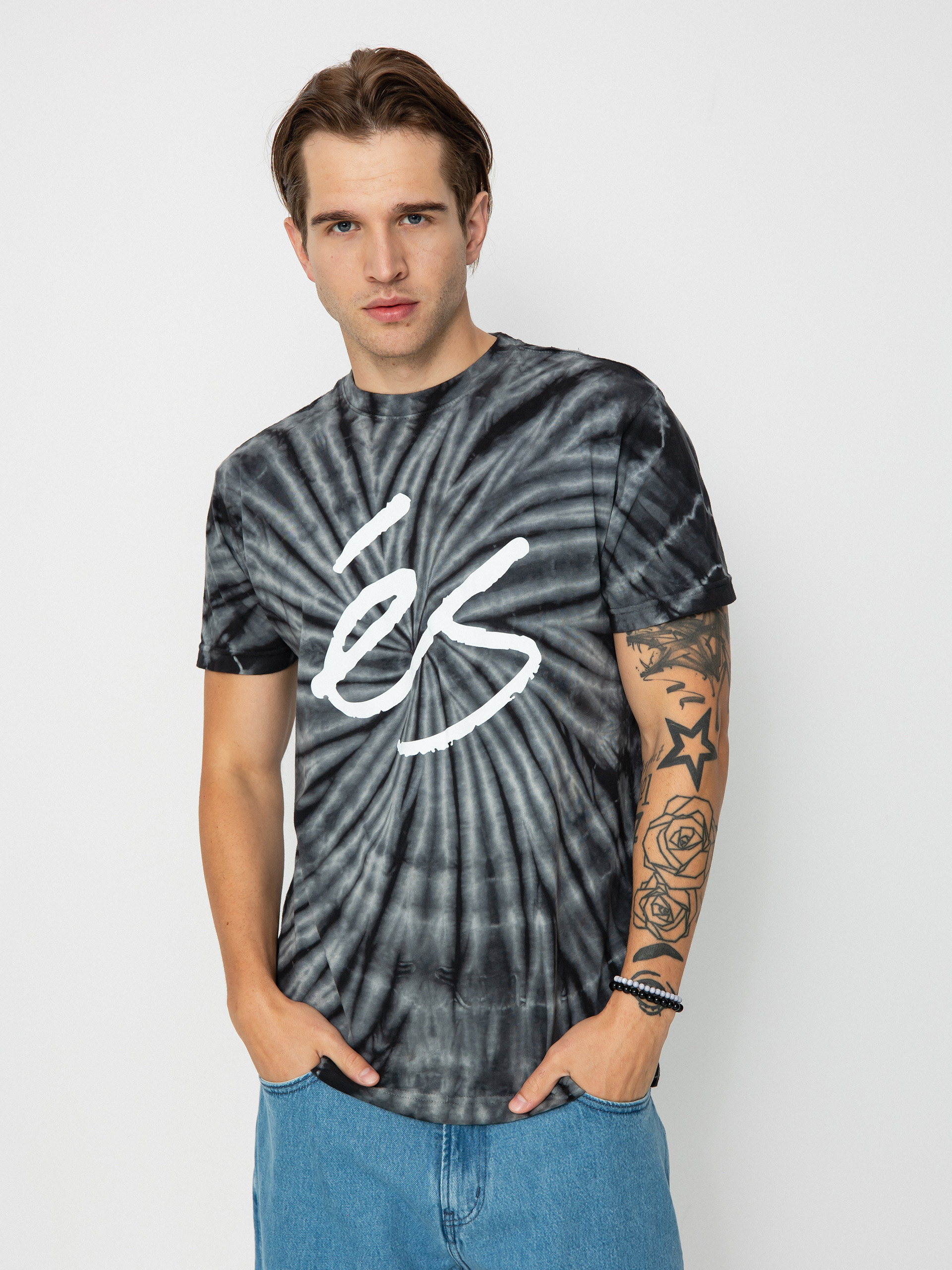 Tricou eS Script Tye Dye (black)