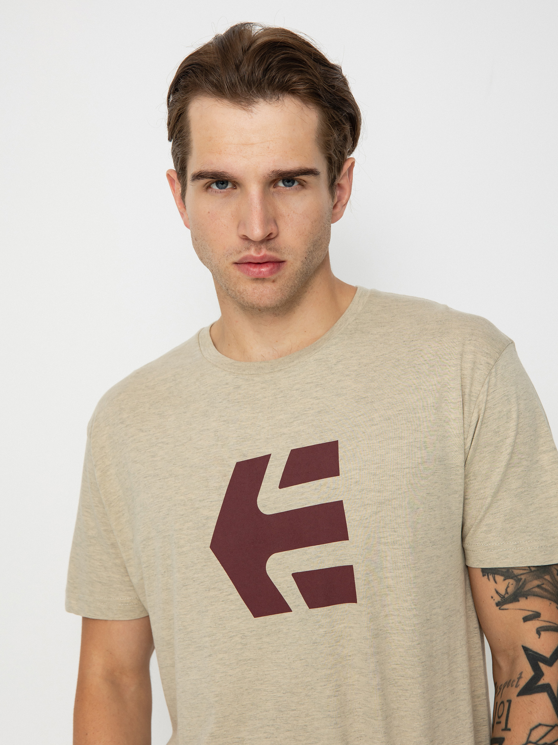 Tricou Etnies Icon (warm grey)