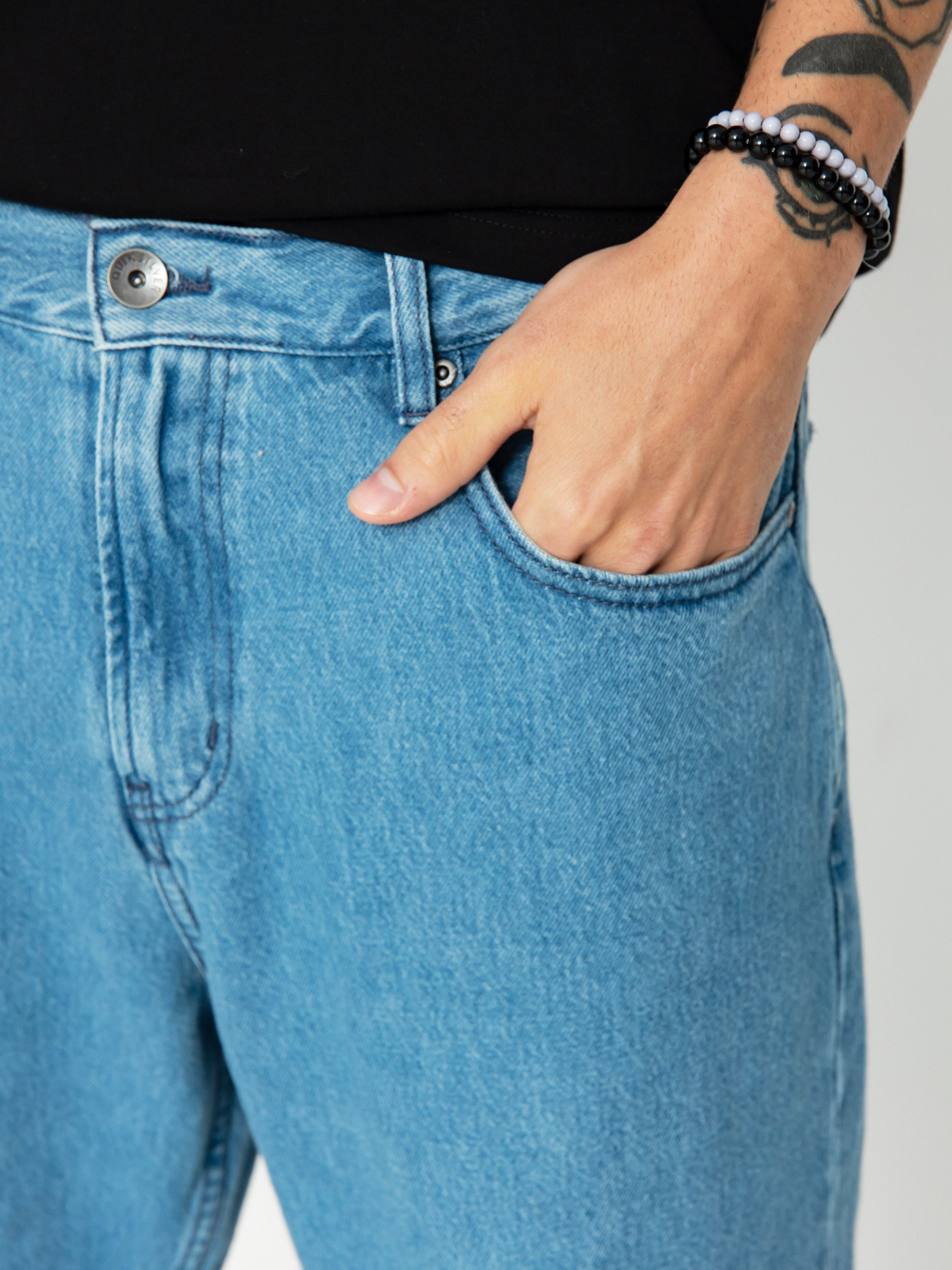 Pantaloni Quiksilver Baggy Nineties Wash (ashley blue)