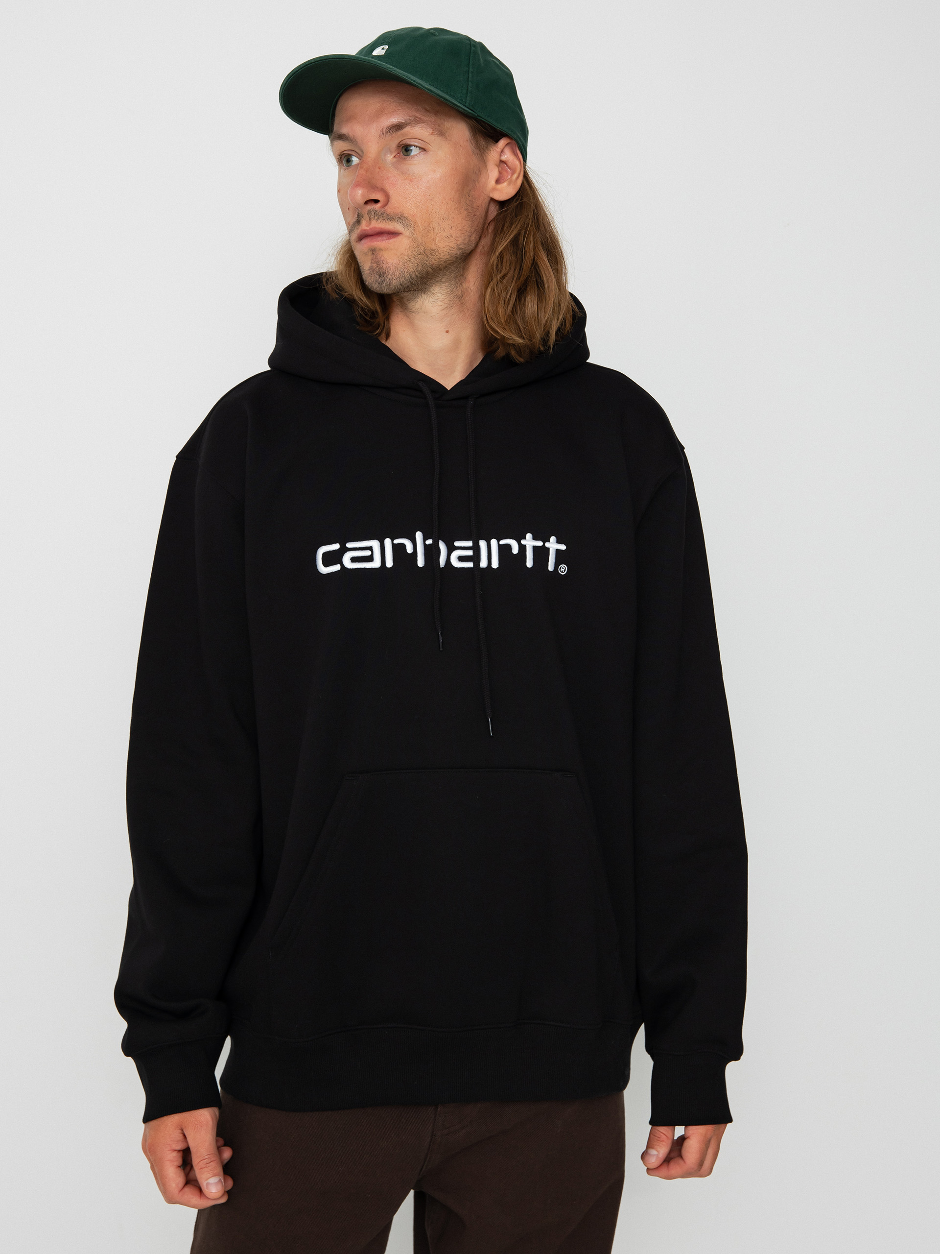 Hanorac cu glugu0103 Carhartt WIP Carhartt HD (black/white)