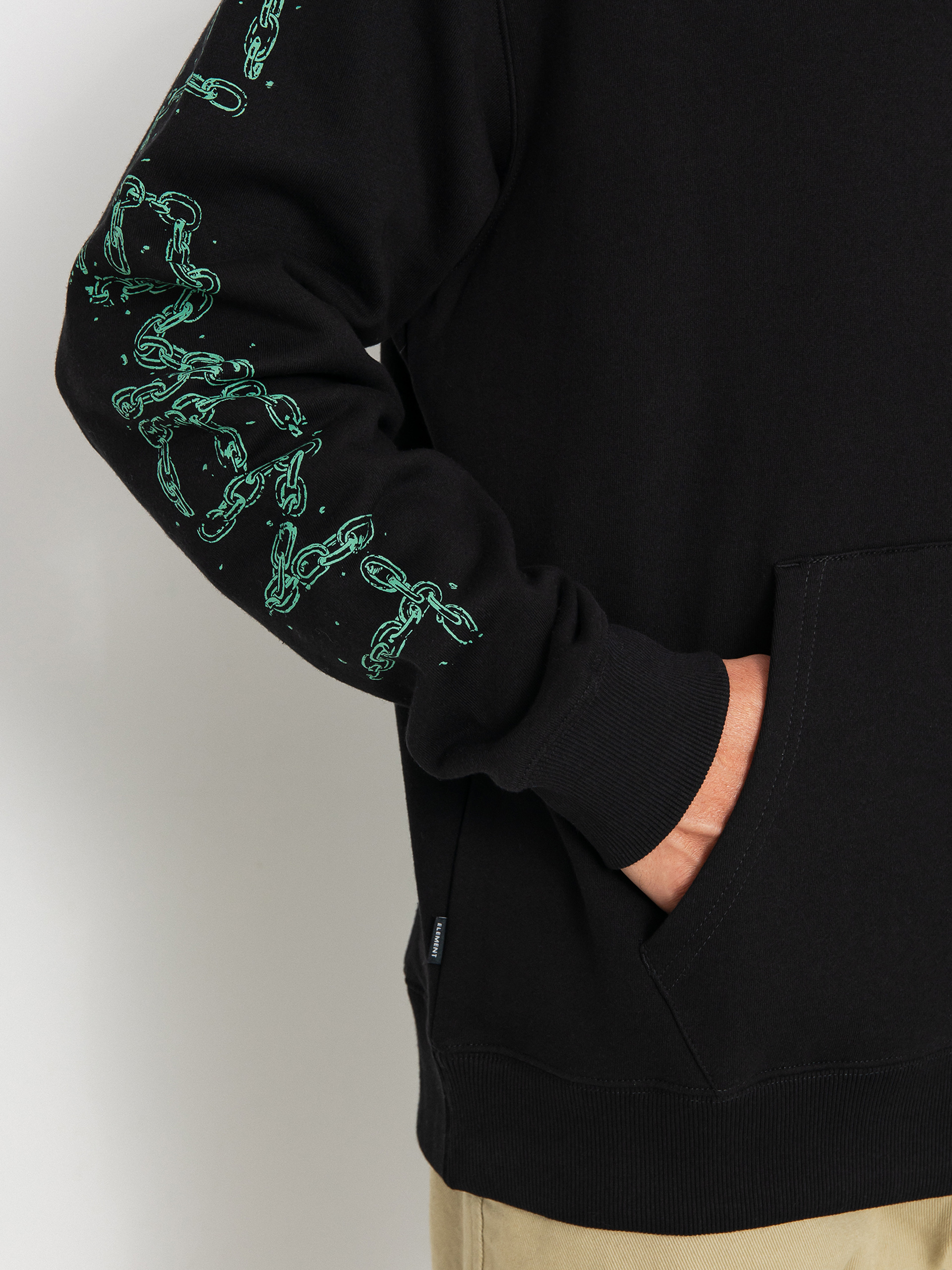 Hanorac cu glugă Element Hirotton Leopard (flint black)