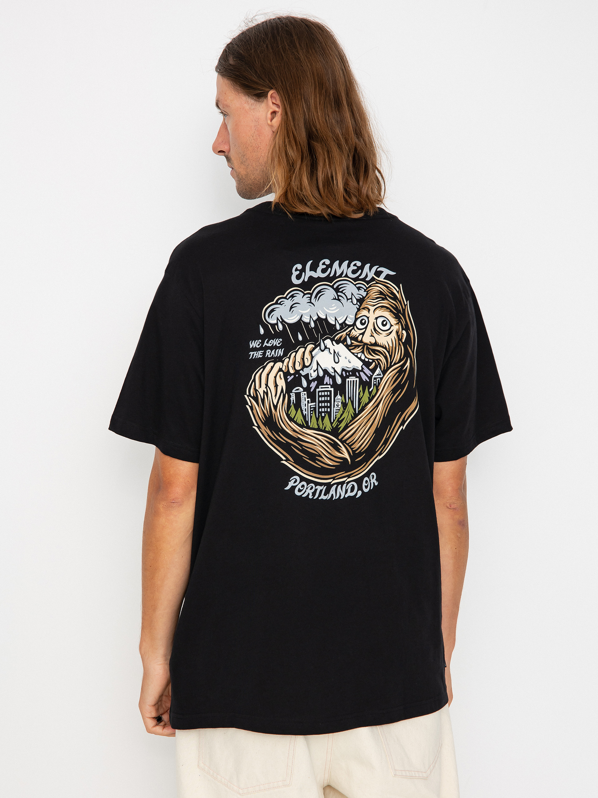 Tricou Element Rain (flint black)