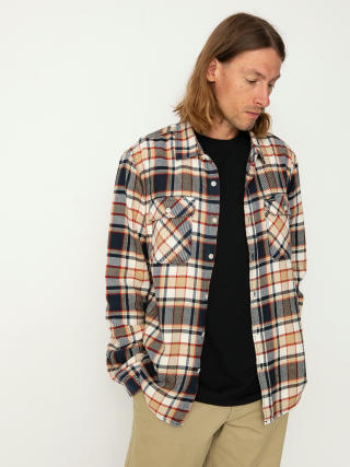Cămașă Brixton Bowery Flannel Ls (washed navy/barn red/off white)