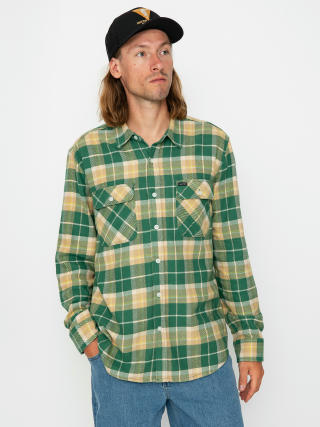 Cămașă Brixton Bowery Flannel Ls (washed pine needle/washed gold)