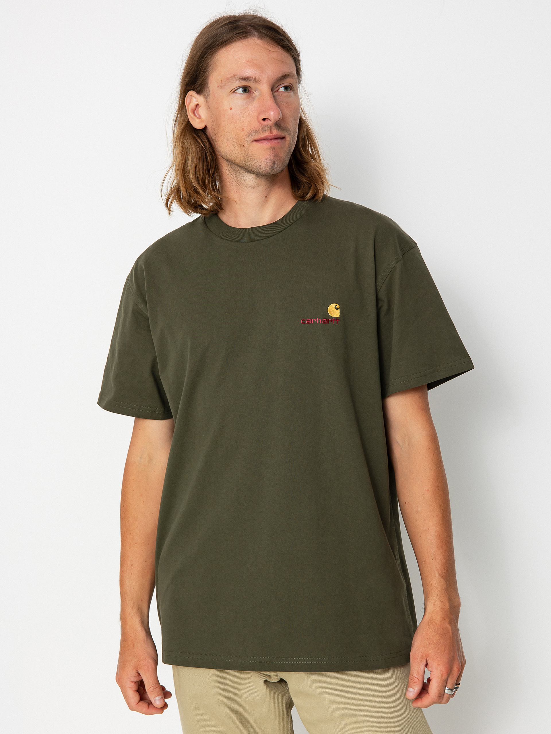 Tricou Carhartt WIP American Script (plant)