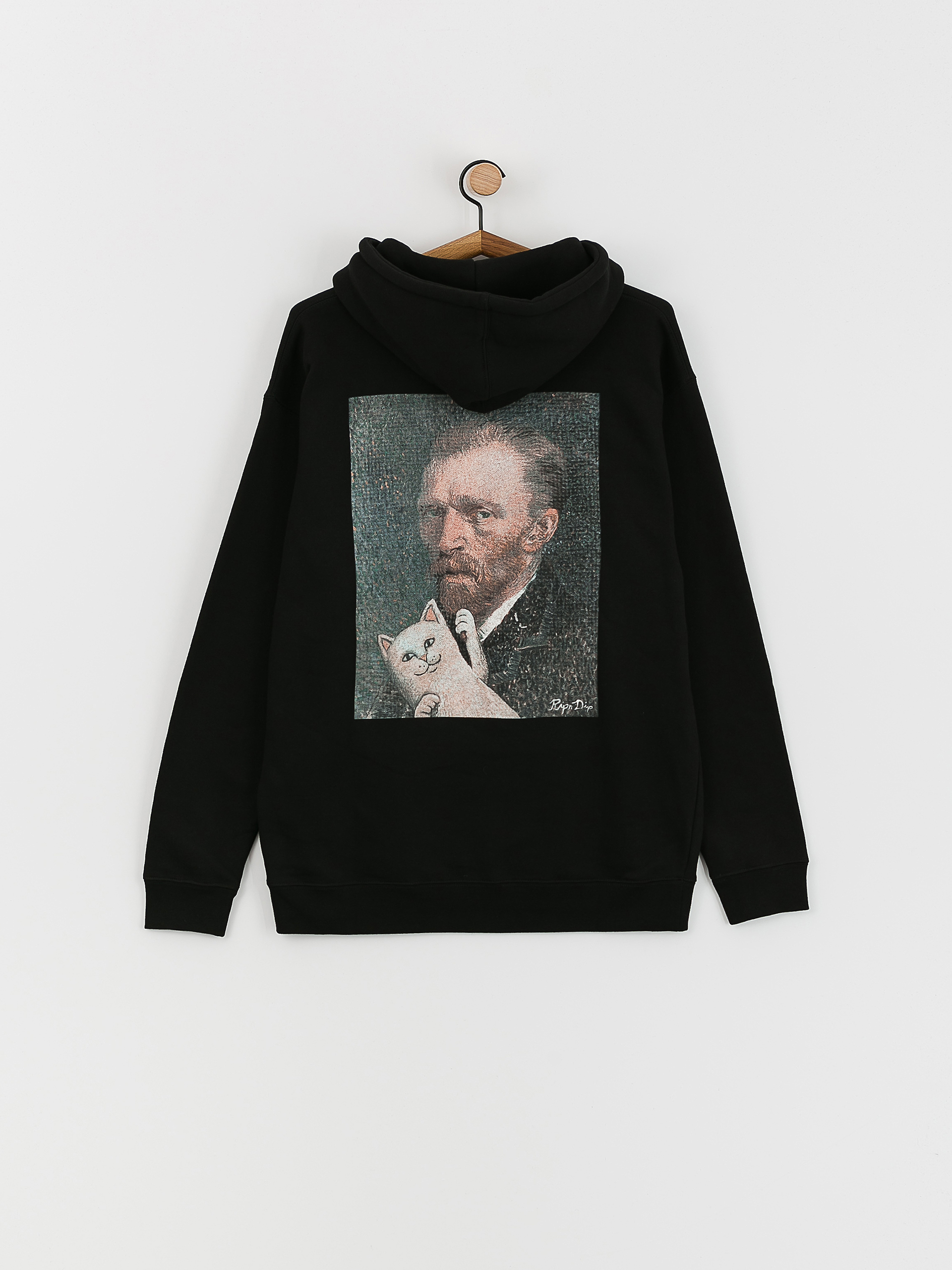 Hanorac cu glugă RipNDip Van Nermal HD (black)