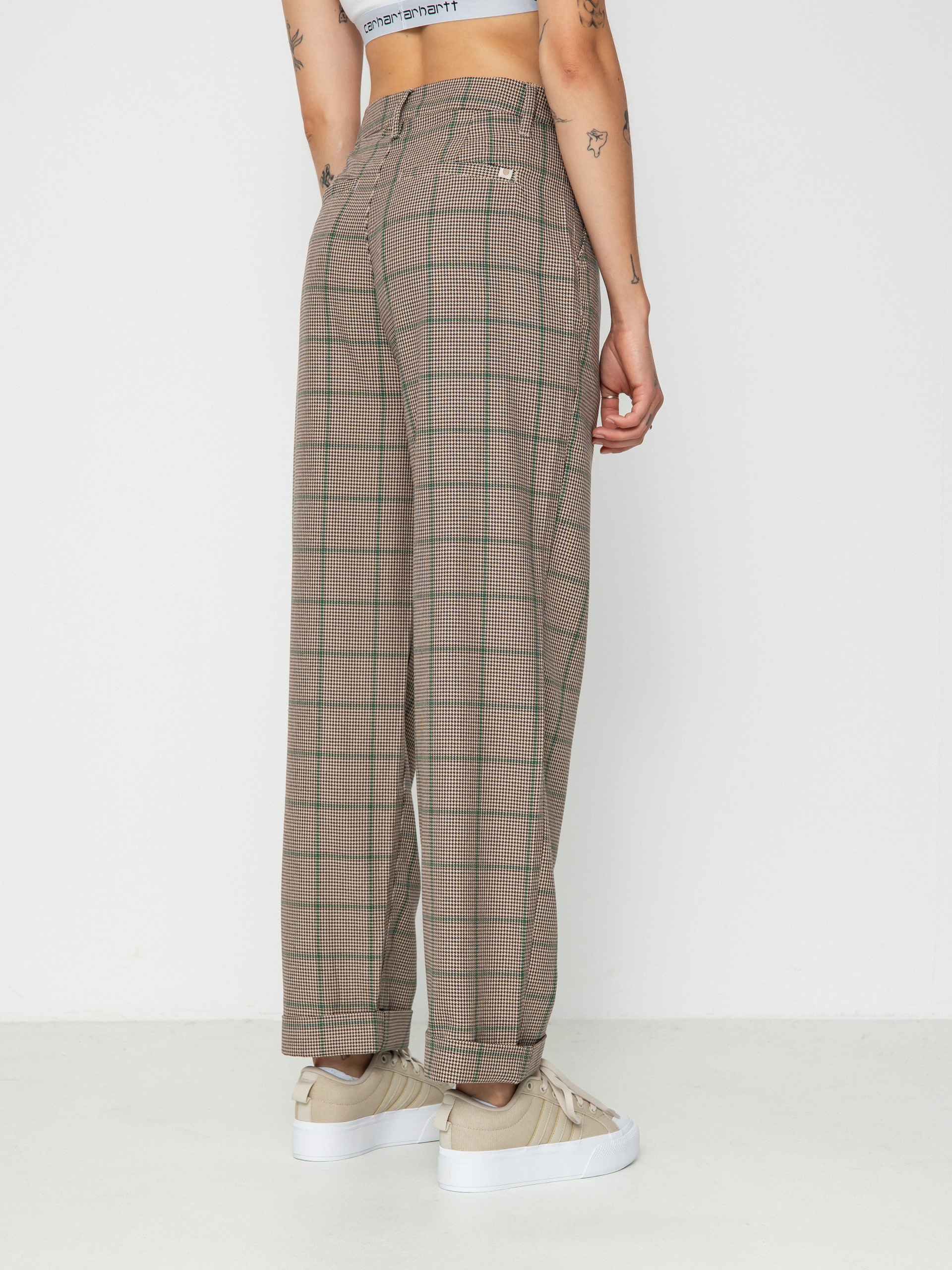 Pantaloni Brixton Victory Trouser Wmn (sesame/seal brown)