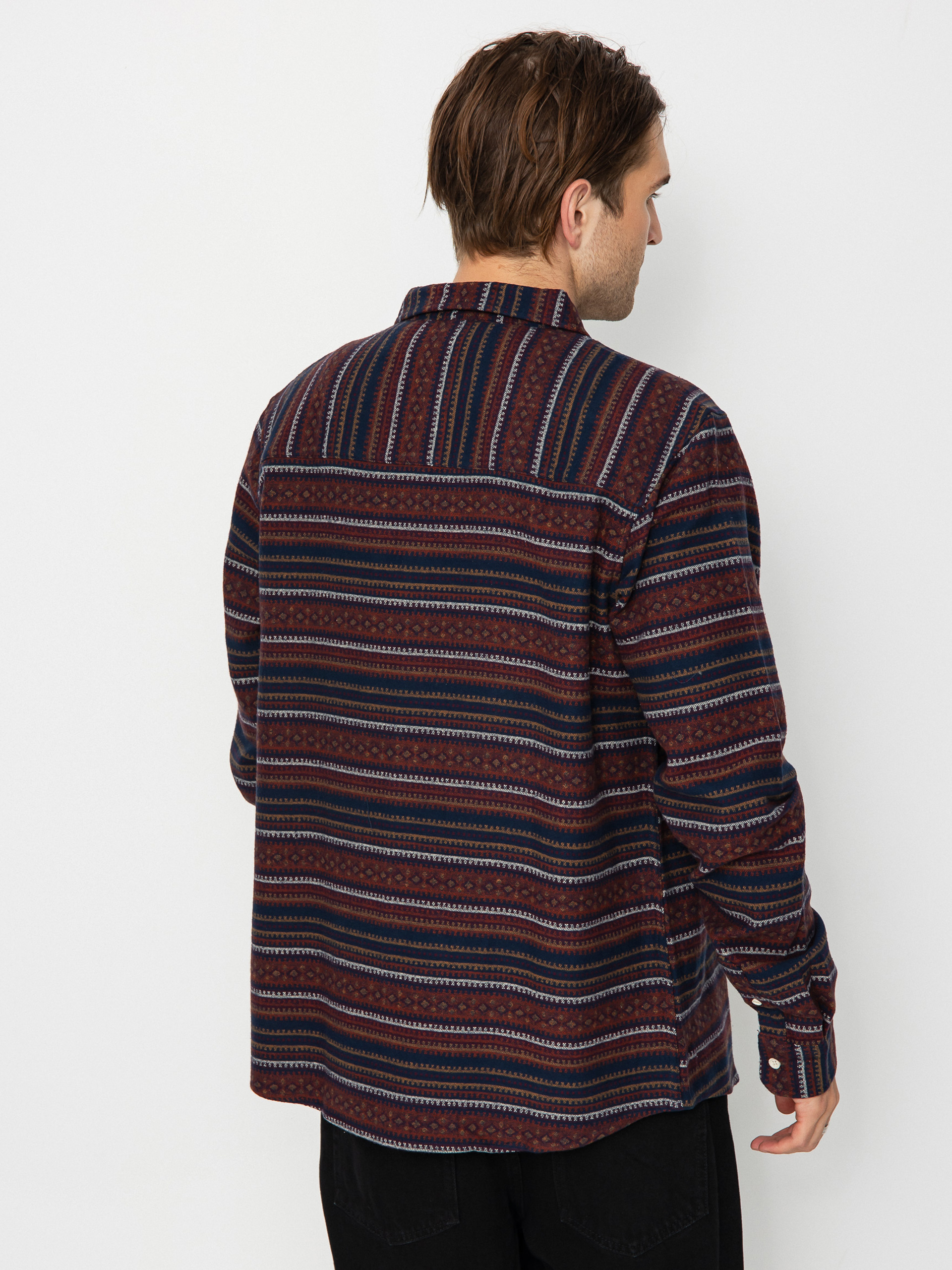 Cămașă Iriedaily Insito Stripe (navy wine)
