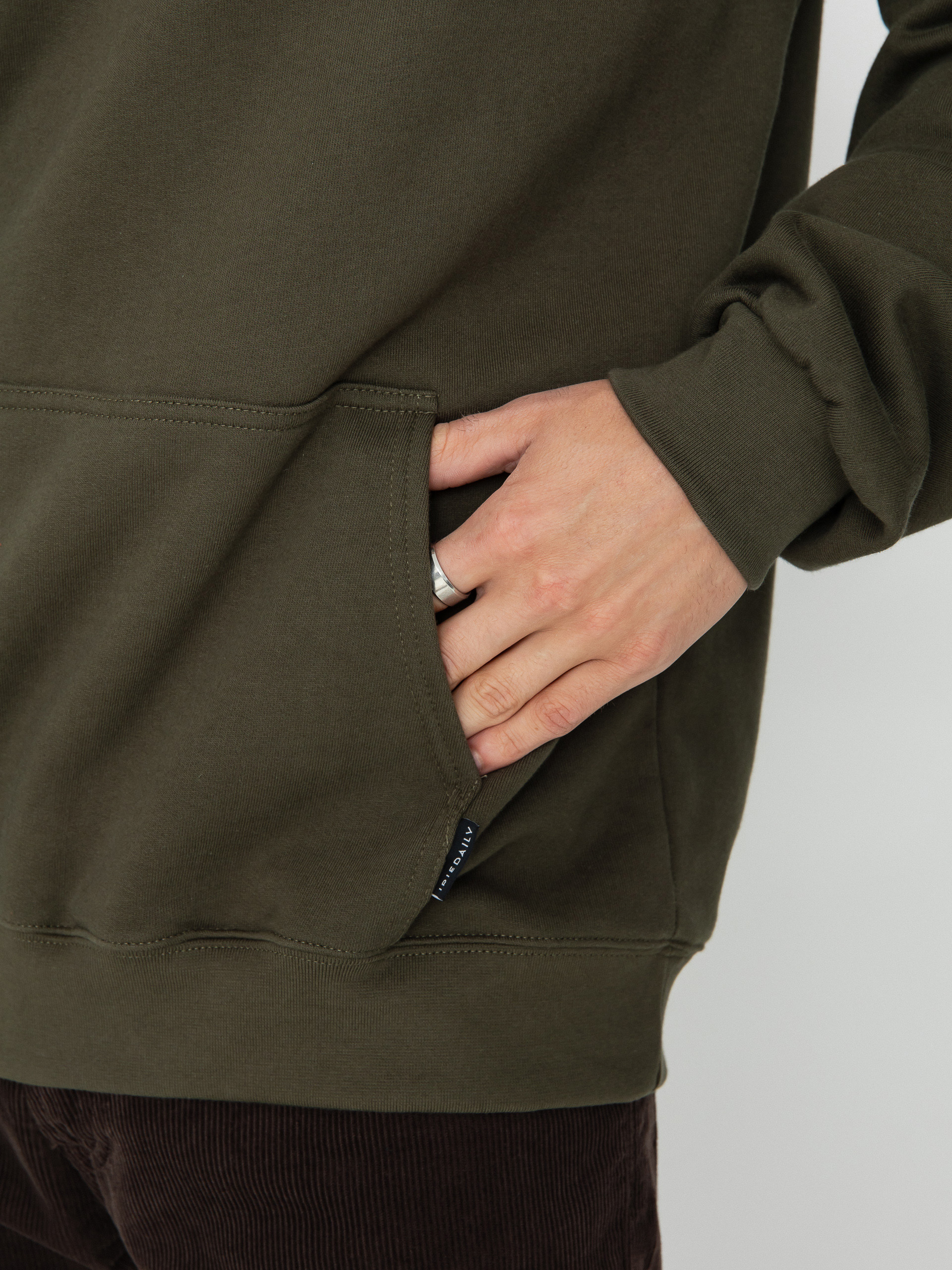 Hanorac cu glugă Iriedaily Peaceride HD (d olive)