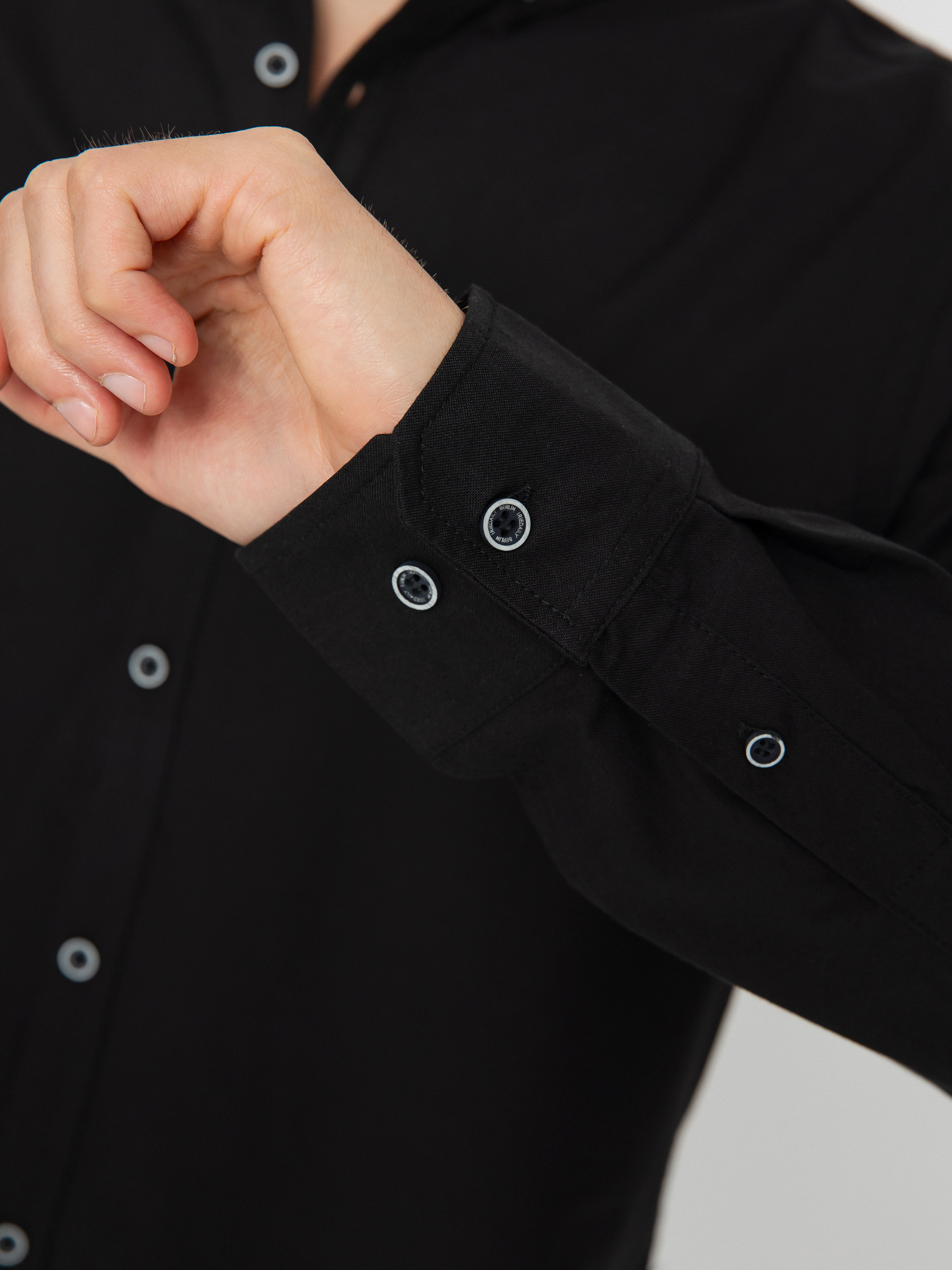 Cămașă Iriedaily Samuel (uni black)