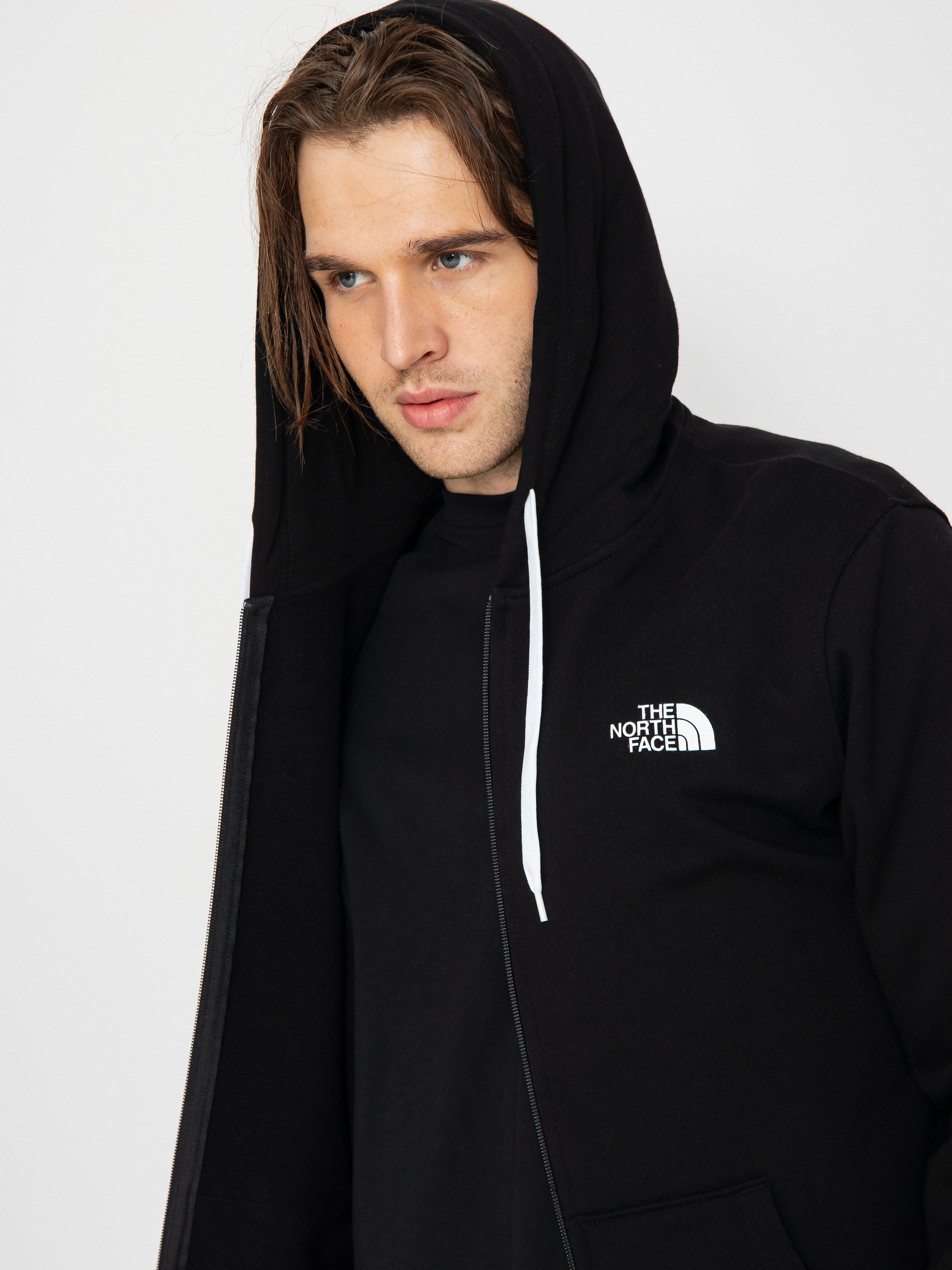 Hanorac cu glugă The North Face Open Gate Zhd (tnf black/tnf white)
