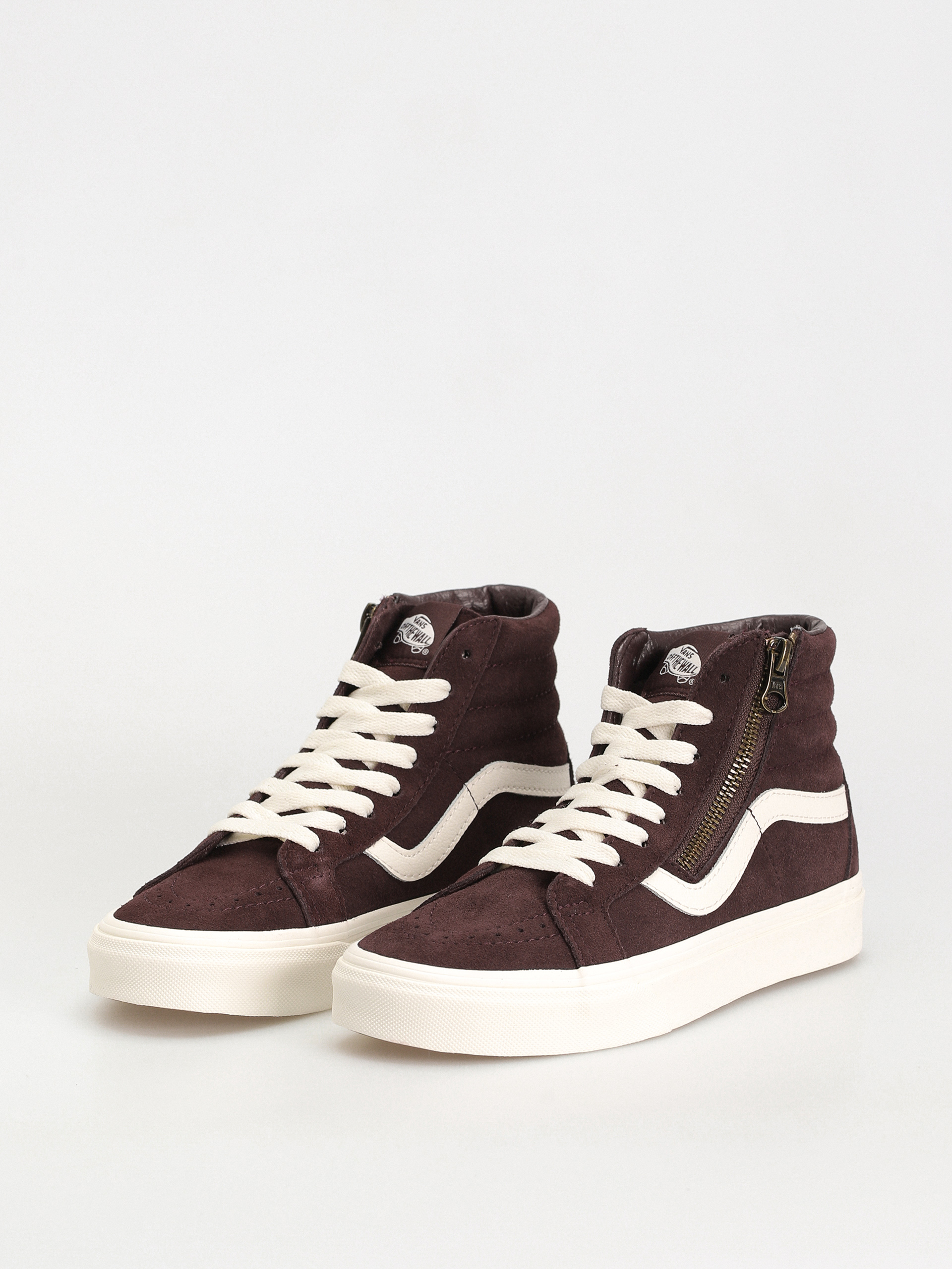 Pantofi Vans Sk8 Hi Reissue Side Zip (cozy hug dark brown)