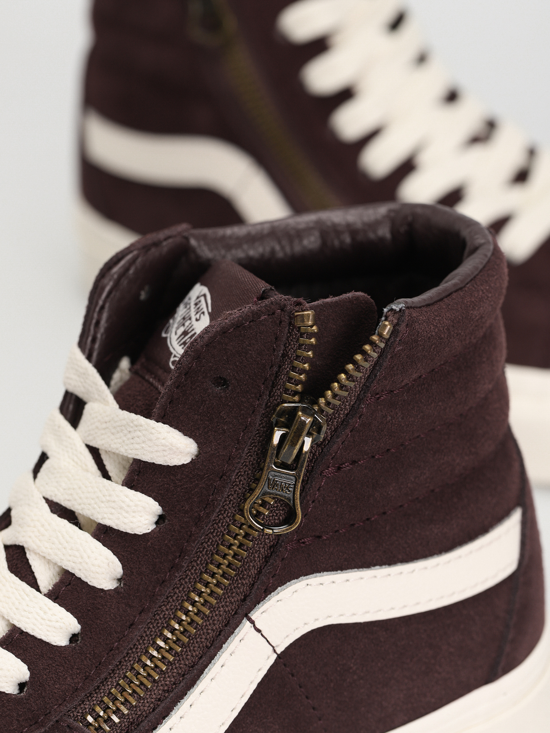 Pantofi Vans Sk8 Hi Reissue Side Zip (cozy hug dark brown)