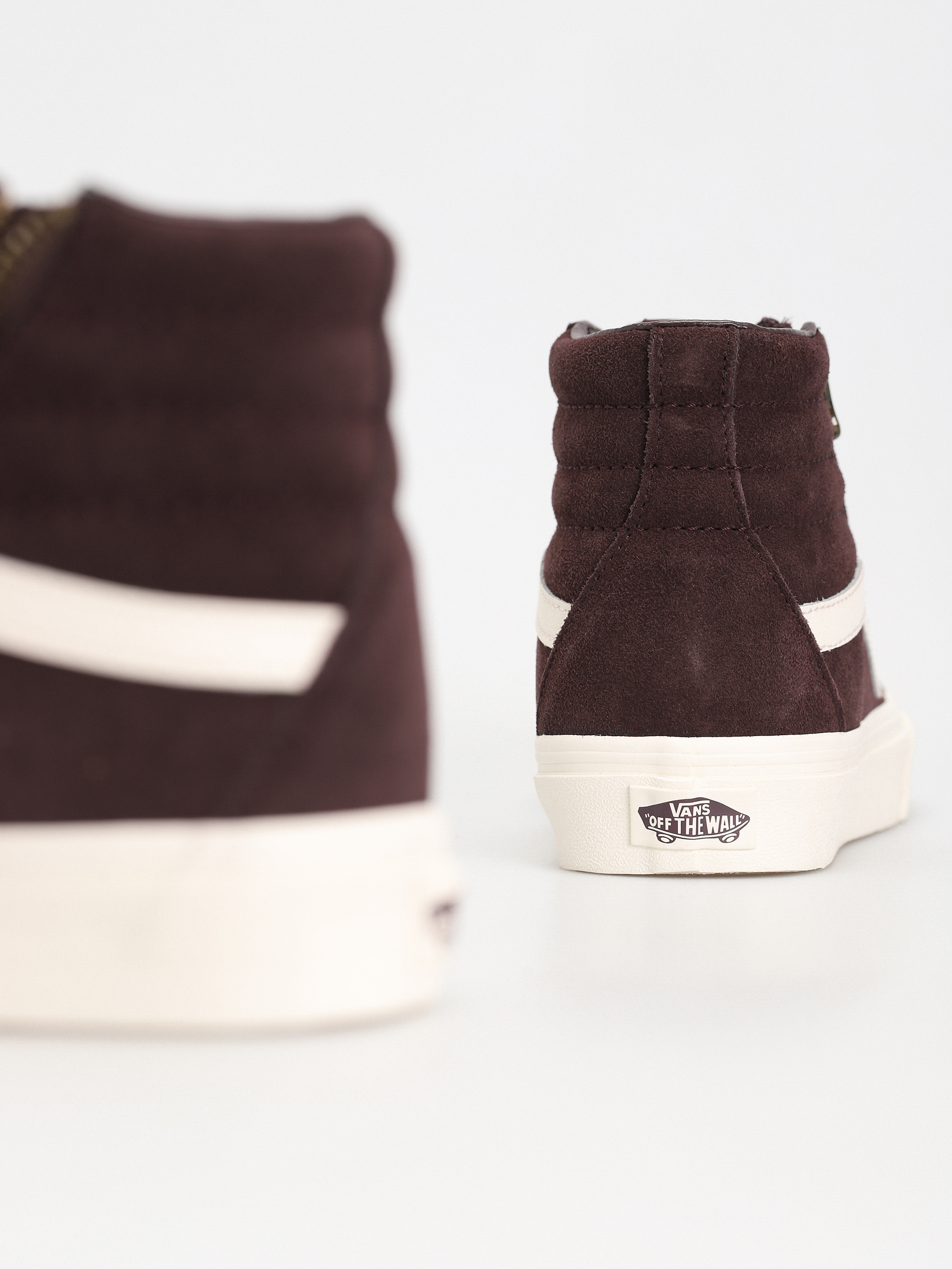 Pantofi Vans Sk8 Hi Reissue Side Zip (cozy hug dark brown)