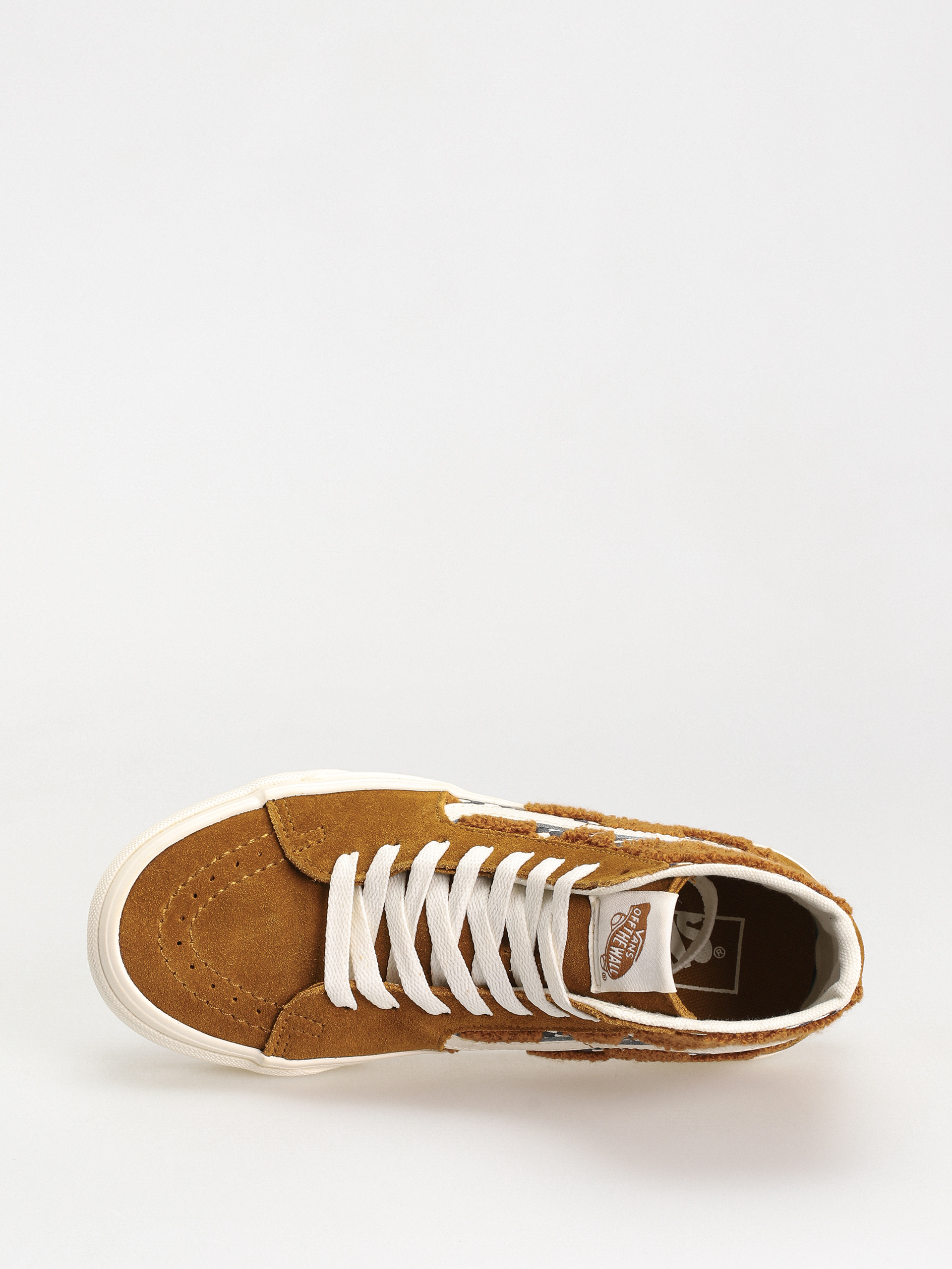 Pantofi Vans Sk8 Hi Tapered (tufted check golden brown)