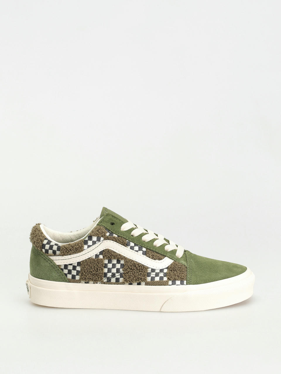 Pantofi Vans Old Skool (tufted check loden green)