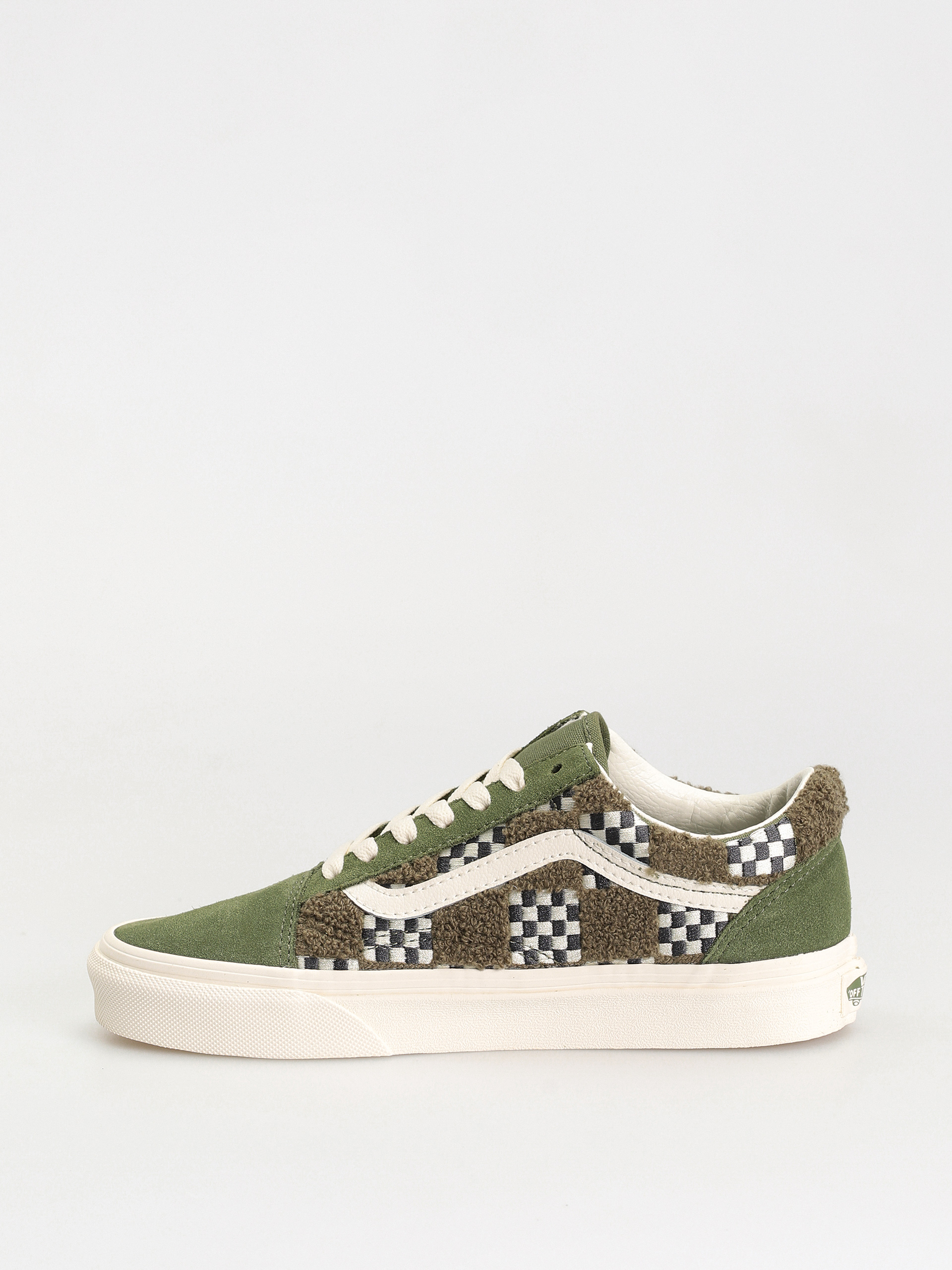Pantofi Vans Old Skool (tufted check loden green)
