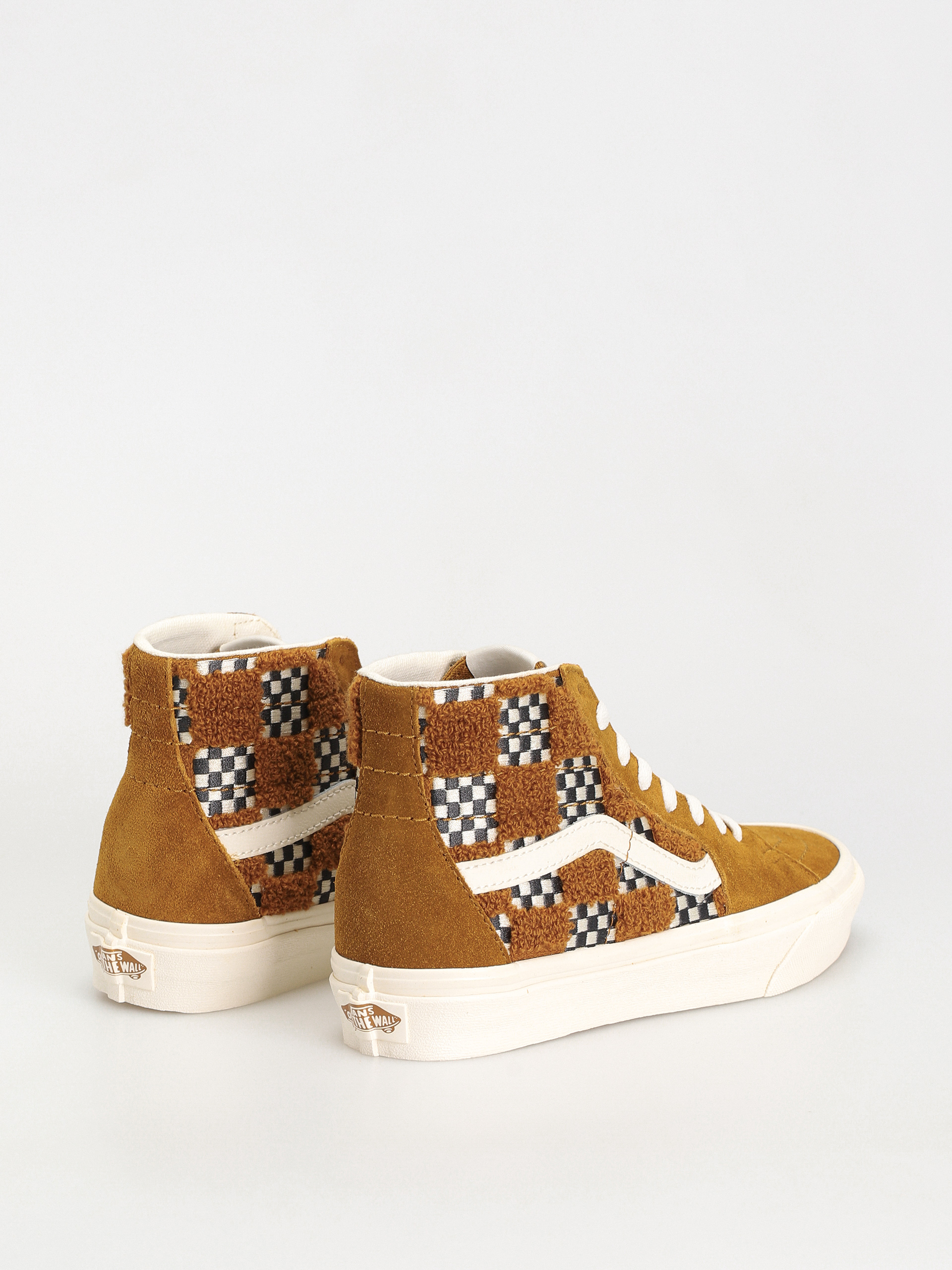 Pantofi Vans Sk8 Hi Tapered (tufted check golden brown)