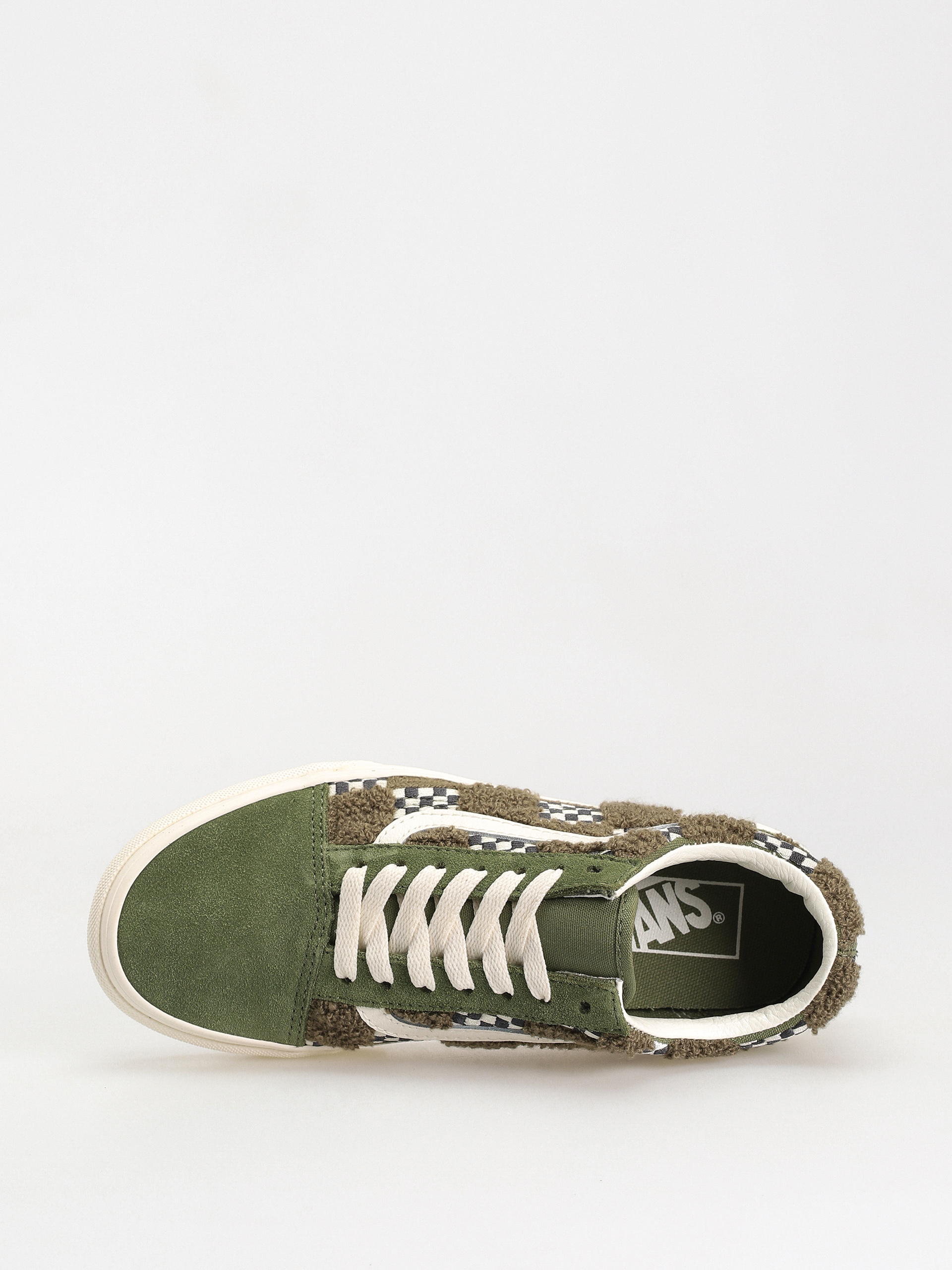 Pantofi Vans Old Skool (tufted check loden green)