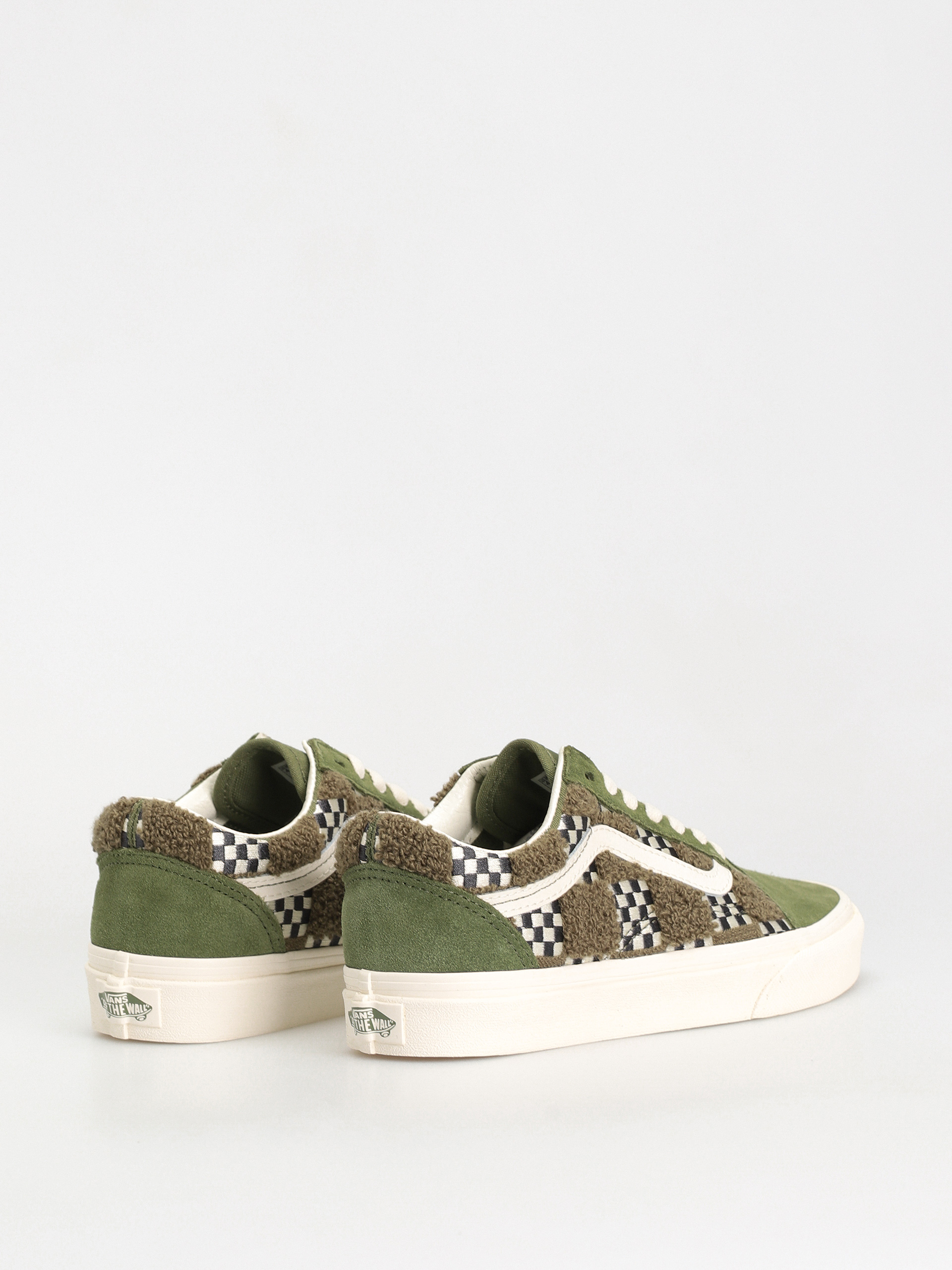 Pantofi Vans Old Skool (tufted check loden green)