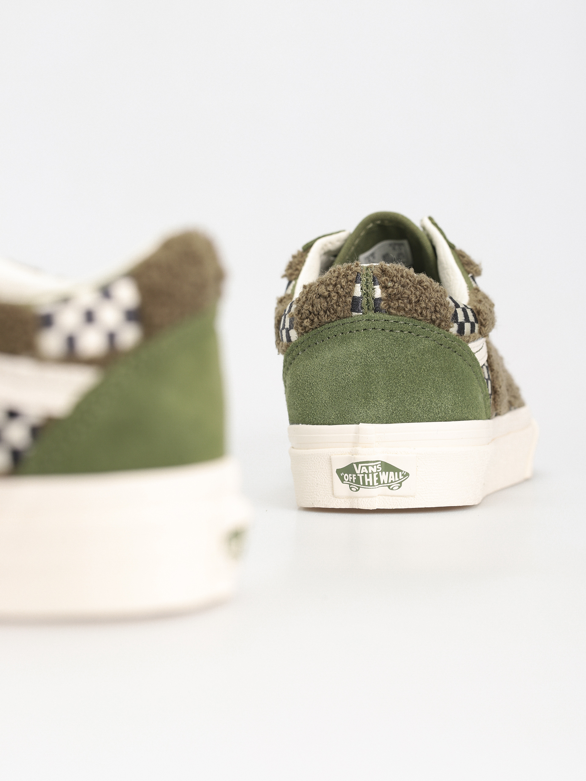 Pantofi Vans Old Skool (tufted check loden green)
