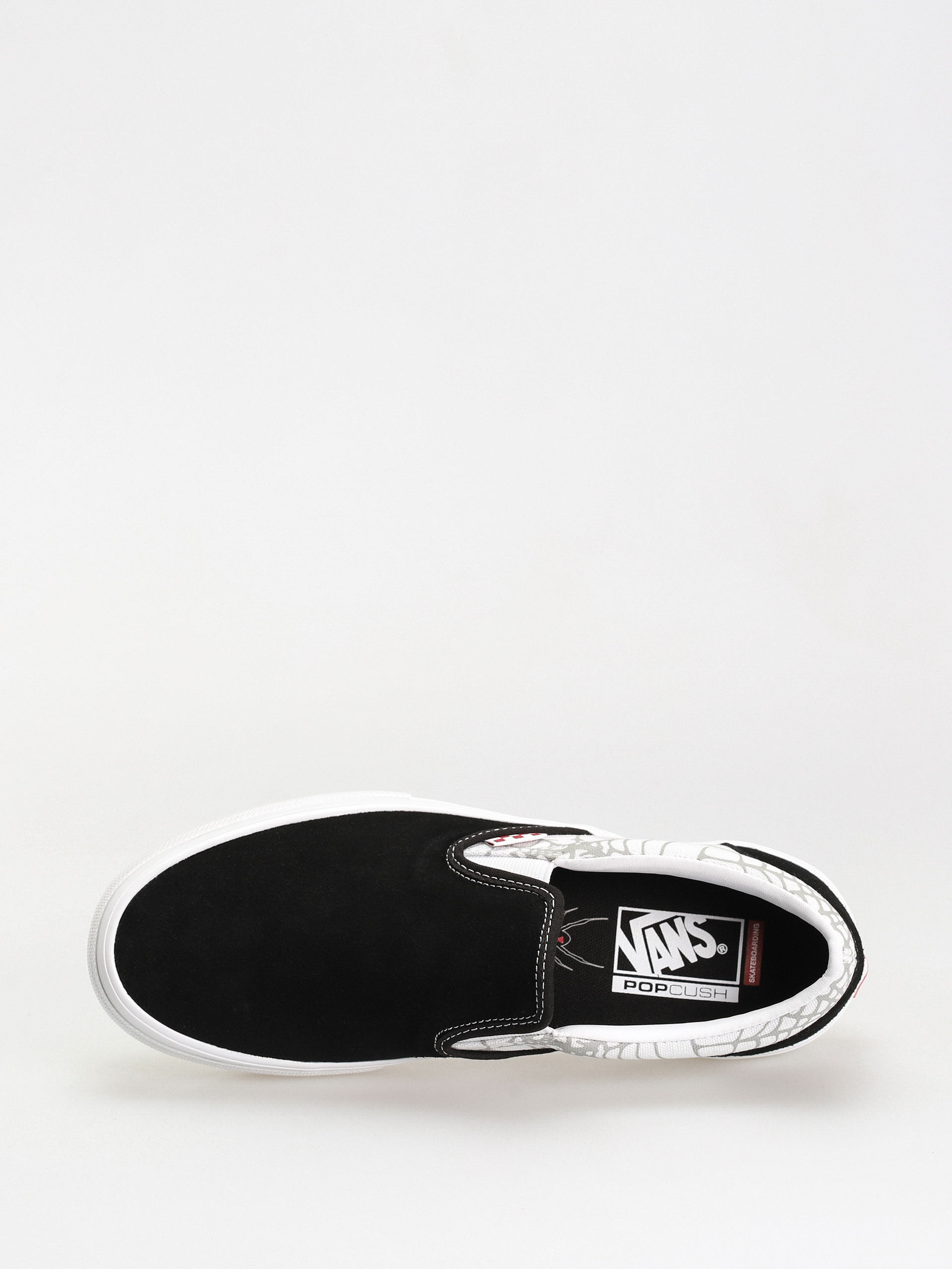 Pantofi Vans Skate Slip On (black widow spider black/white/red)