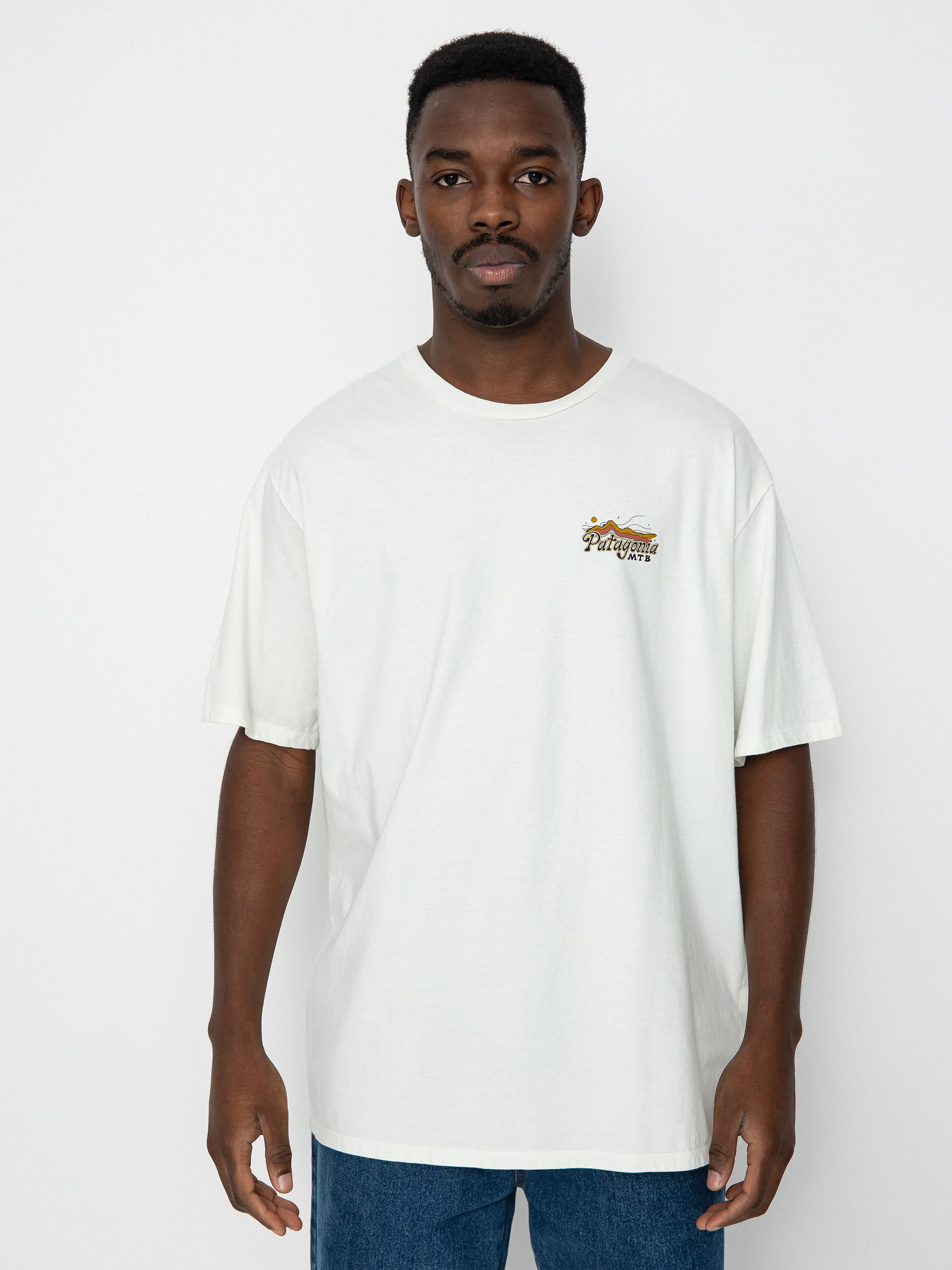 Tricou Patagonia Protect Pedal Organic (birch white)