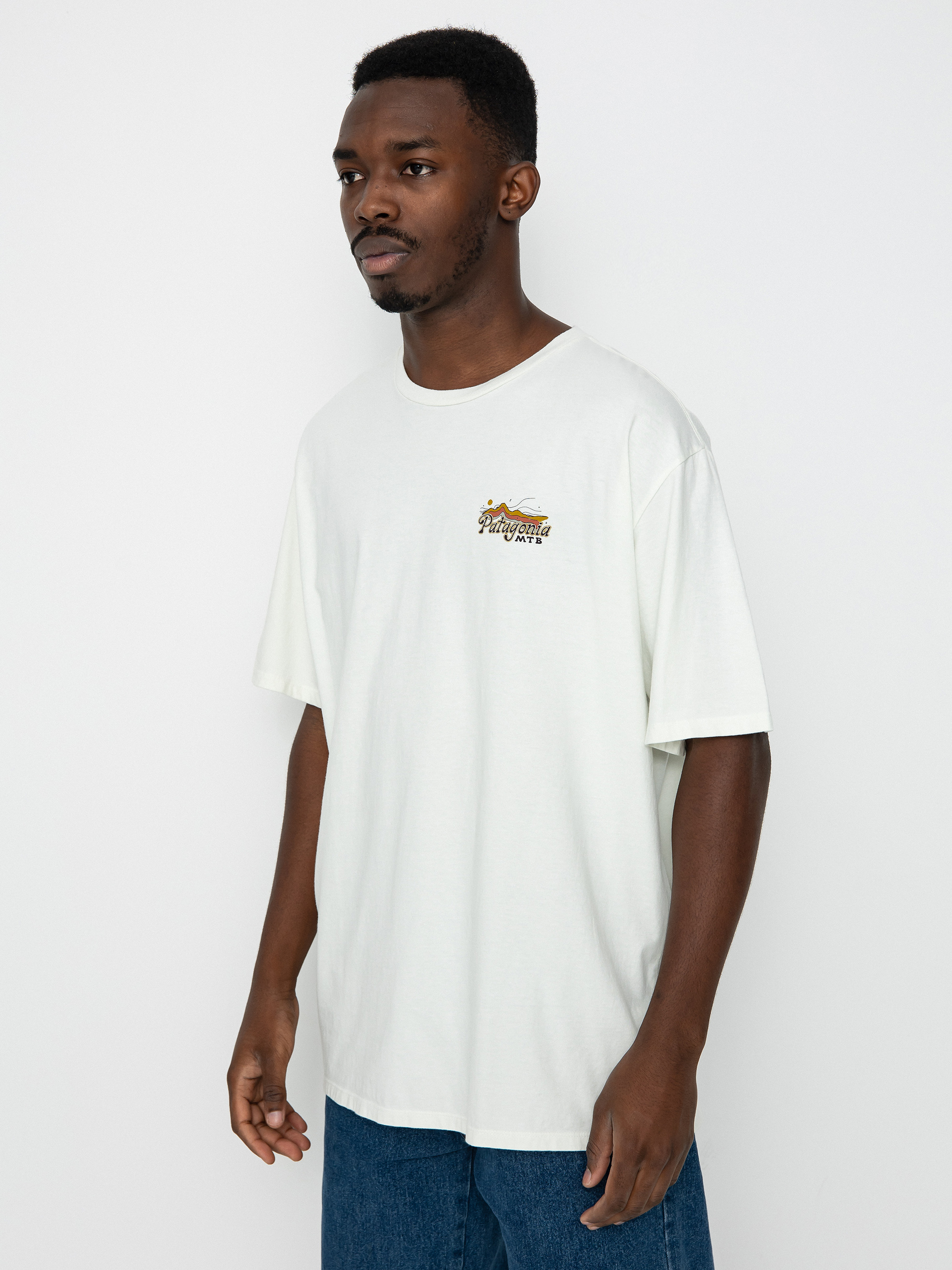 Tricou Patagonia Protect Pedal Organic (birch white)