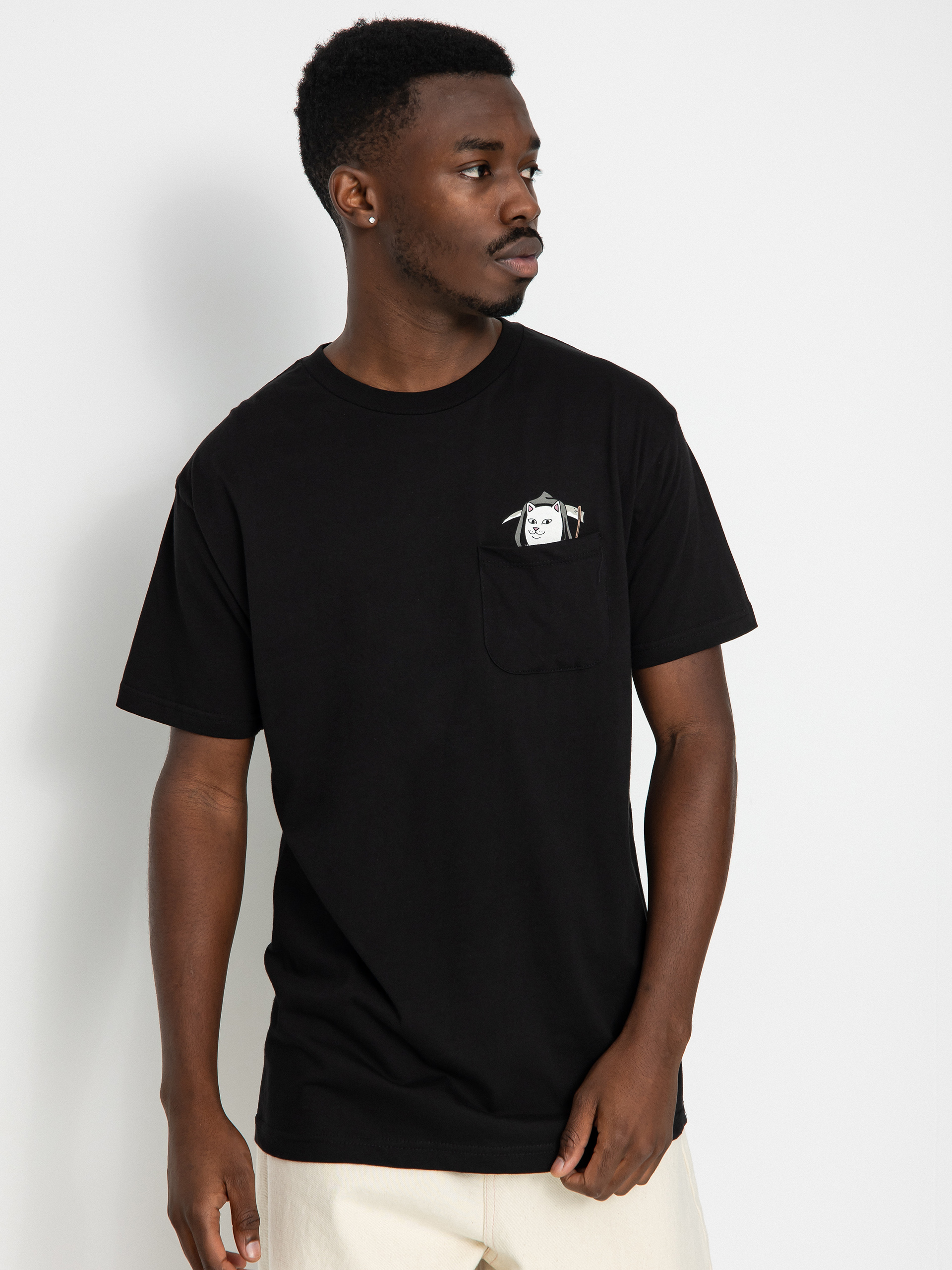 Tricou RipNDip Grim Nermer Pocket (black)