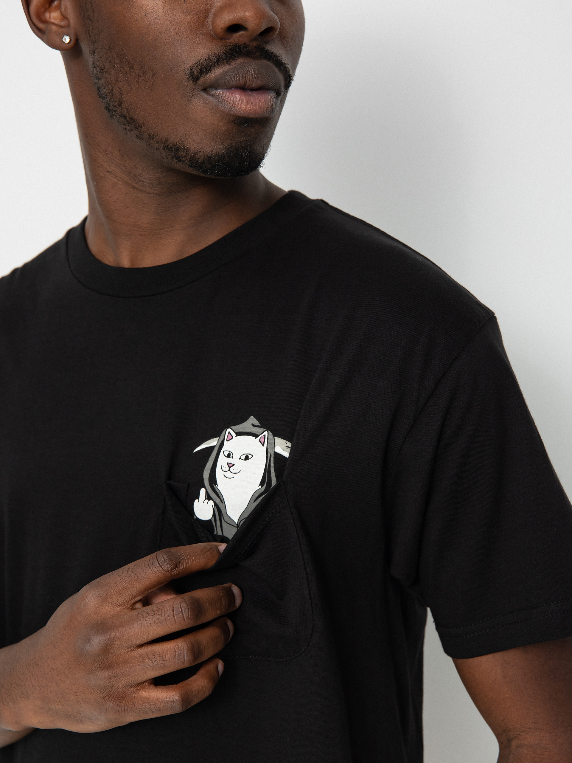 Tricou RipNDip Grim Nermer Pocket (black)