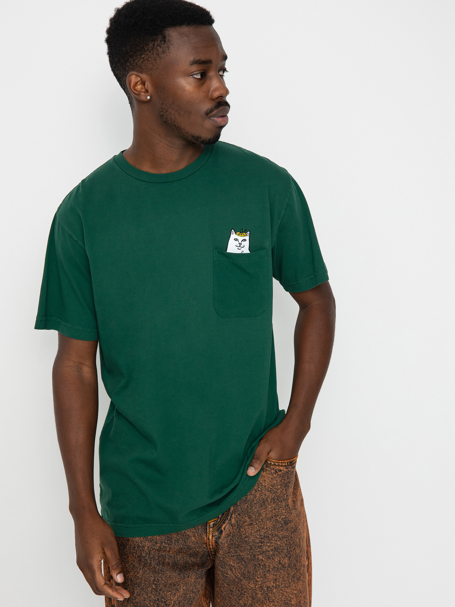 Tricou RipNDip Pumpkin Nerm Pocket (hunter green)