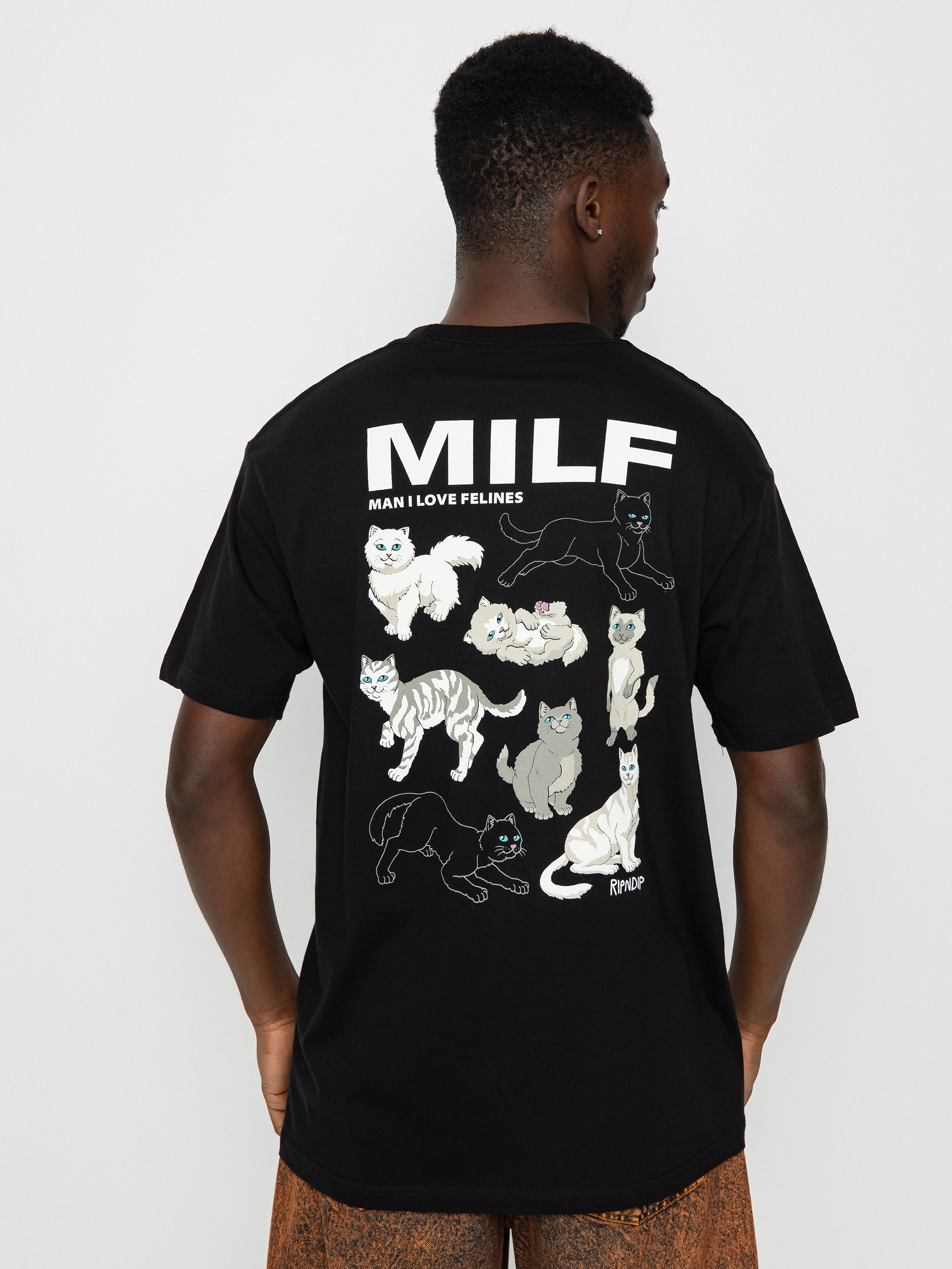 Tricou RipNDip Man I Love Felines (black)