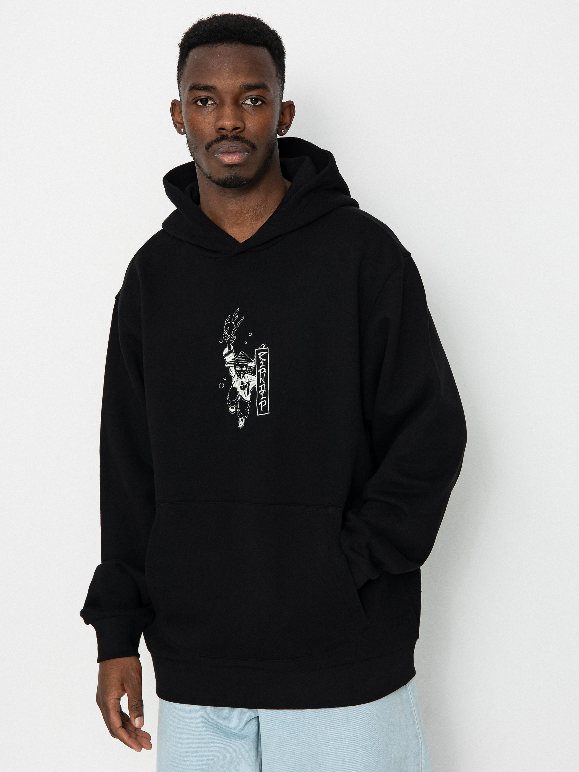Hanorac cu glugă RipNDip Ryu HD (black)