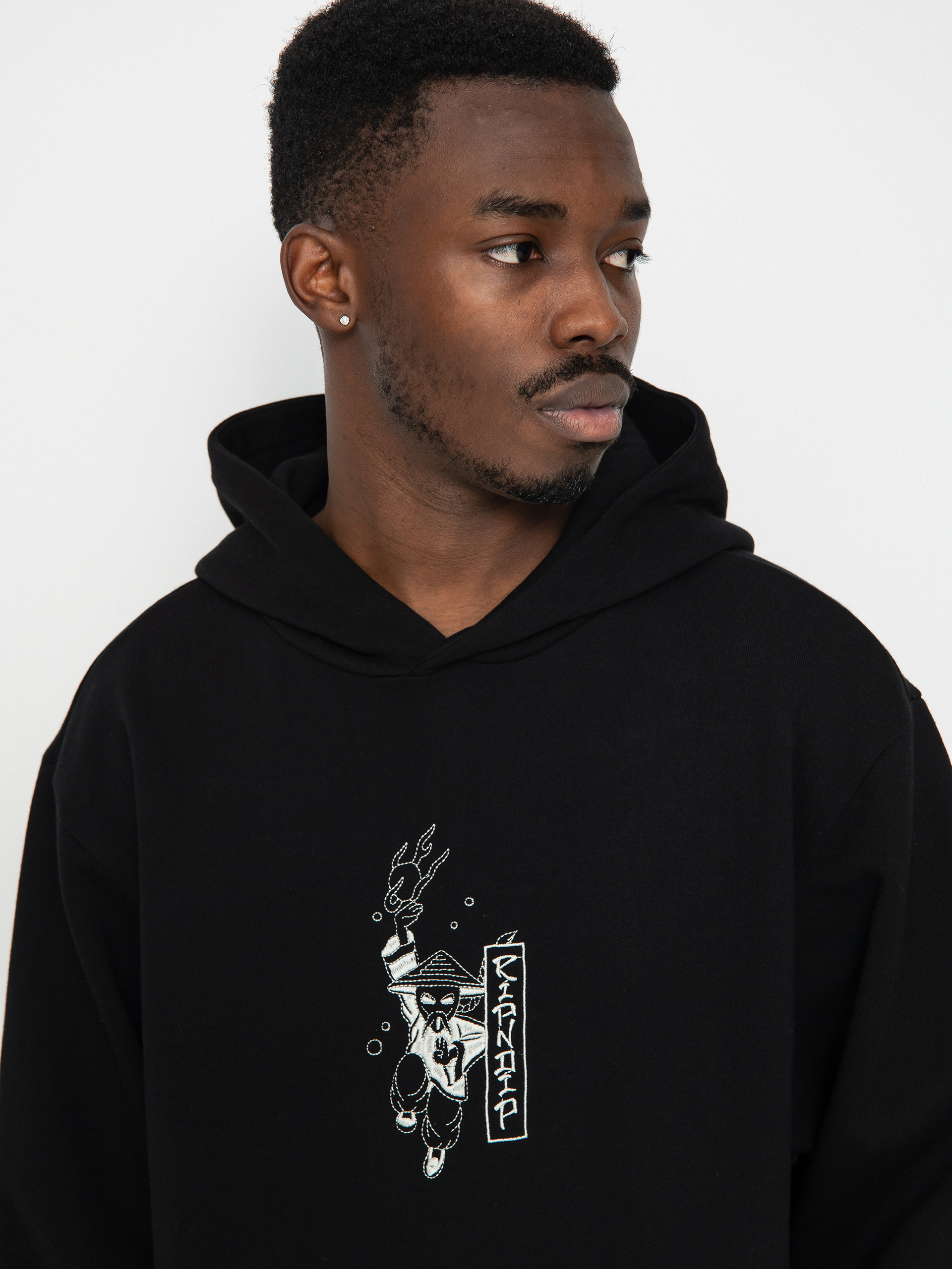 Hanorac cu glugă RipNDip Ryu HD (black)